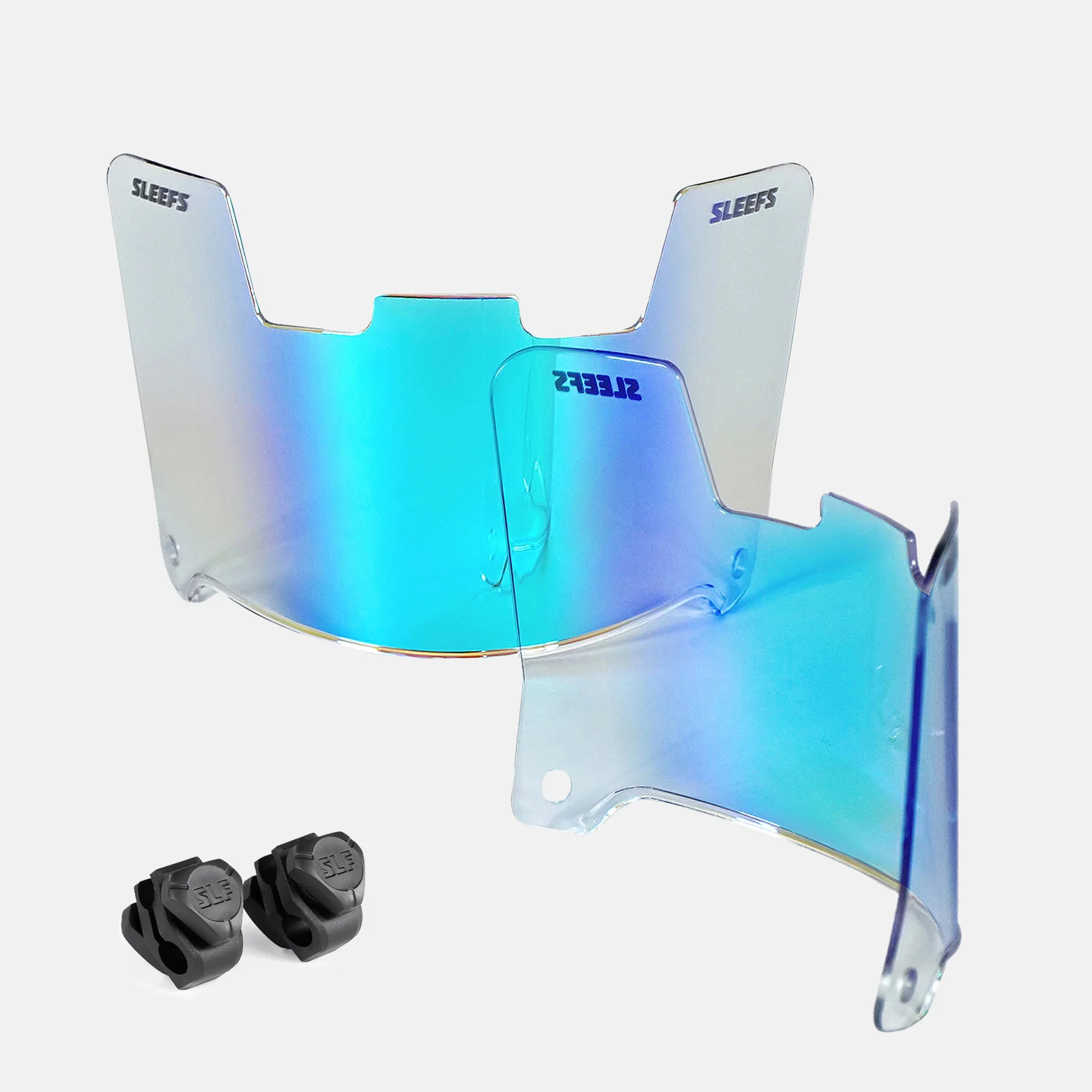 Clear Blue Devil Helmet Eye-Shield Visor for Kids - Image 2
