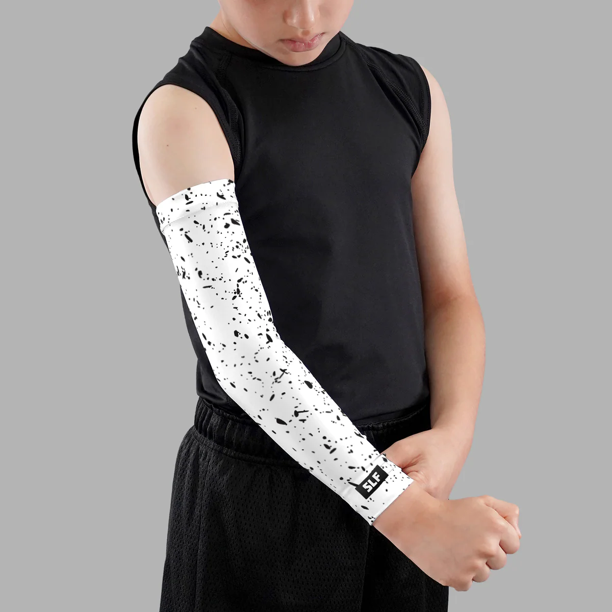 Concrete White Kids Arm Sleeve - Image 2