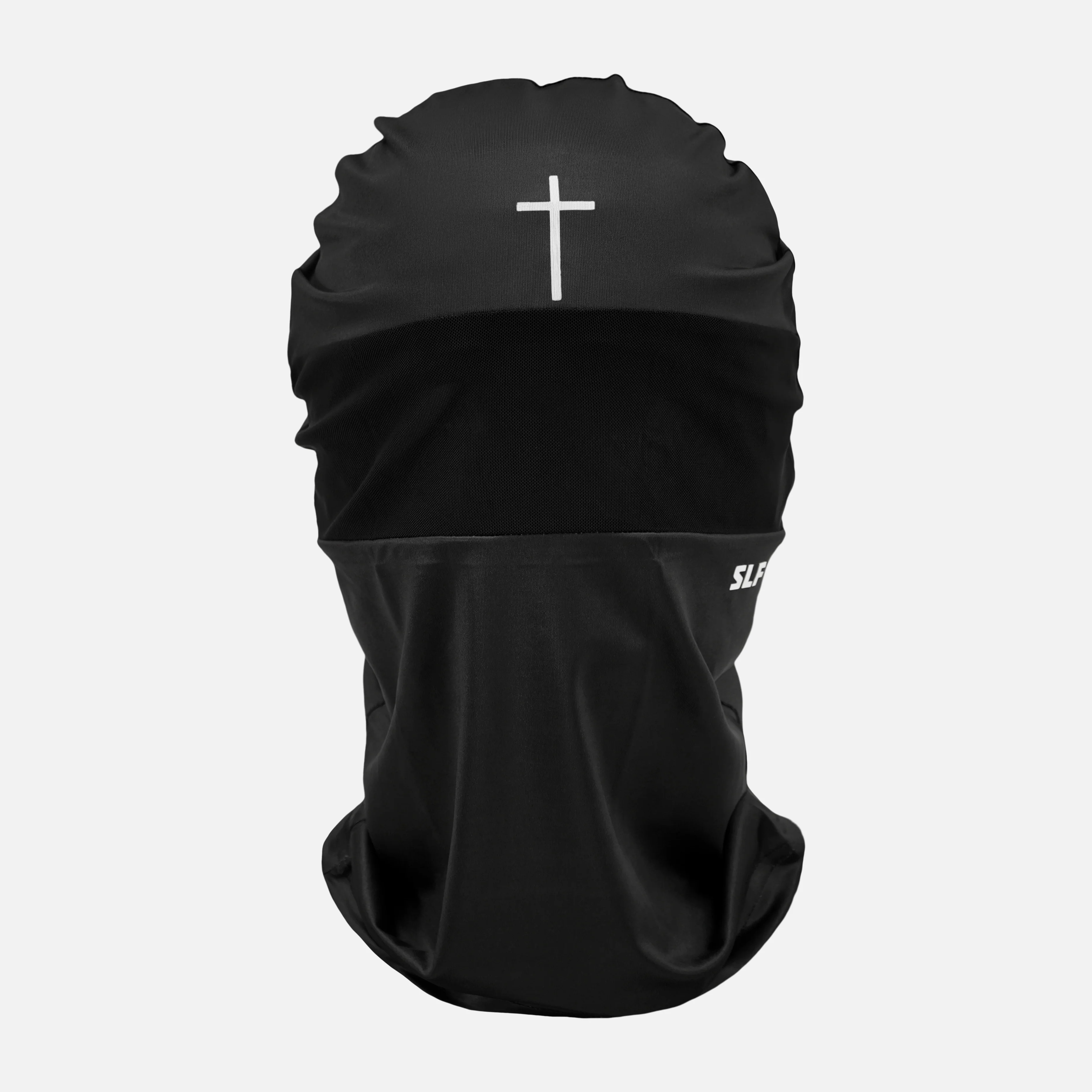 Faith Cross Black Head Bag Mask - Image 3