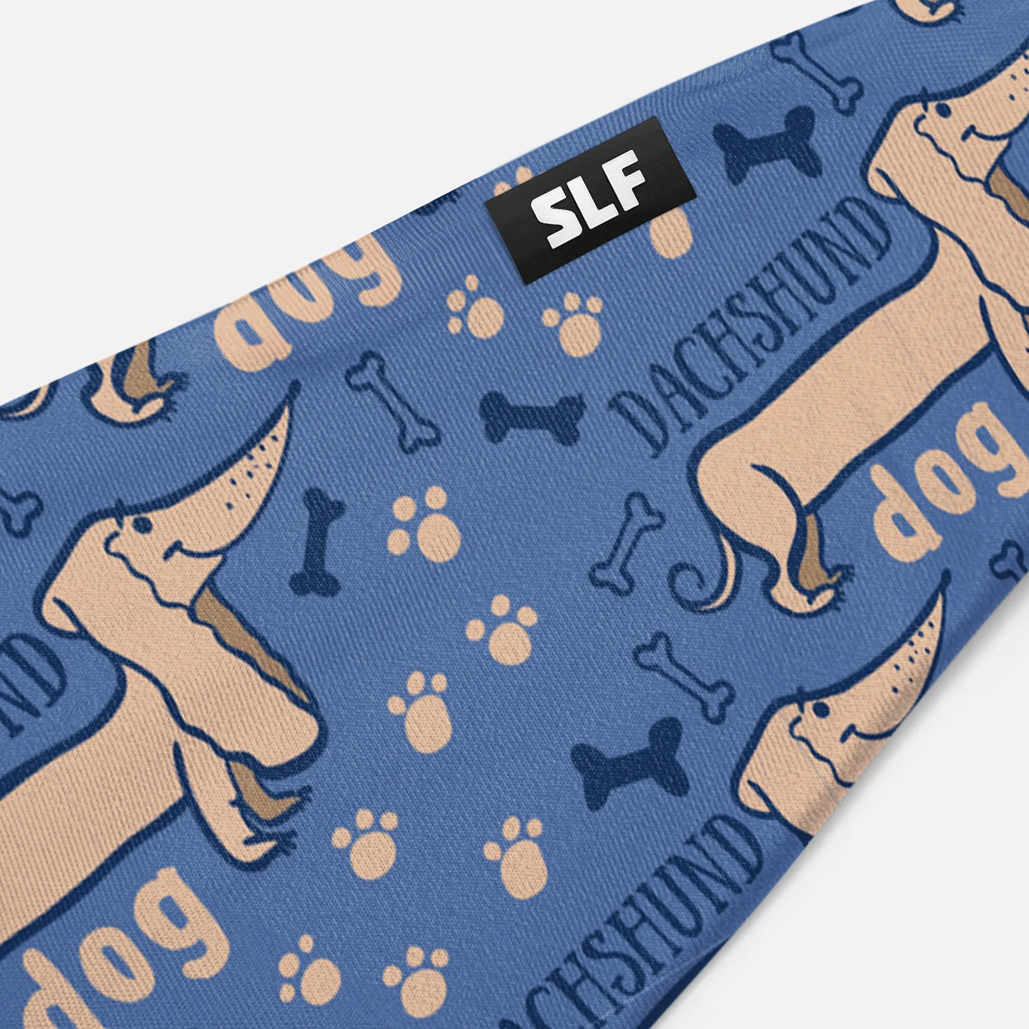 Dachshund Denim Blue Headband - Image 3