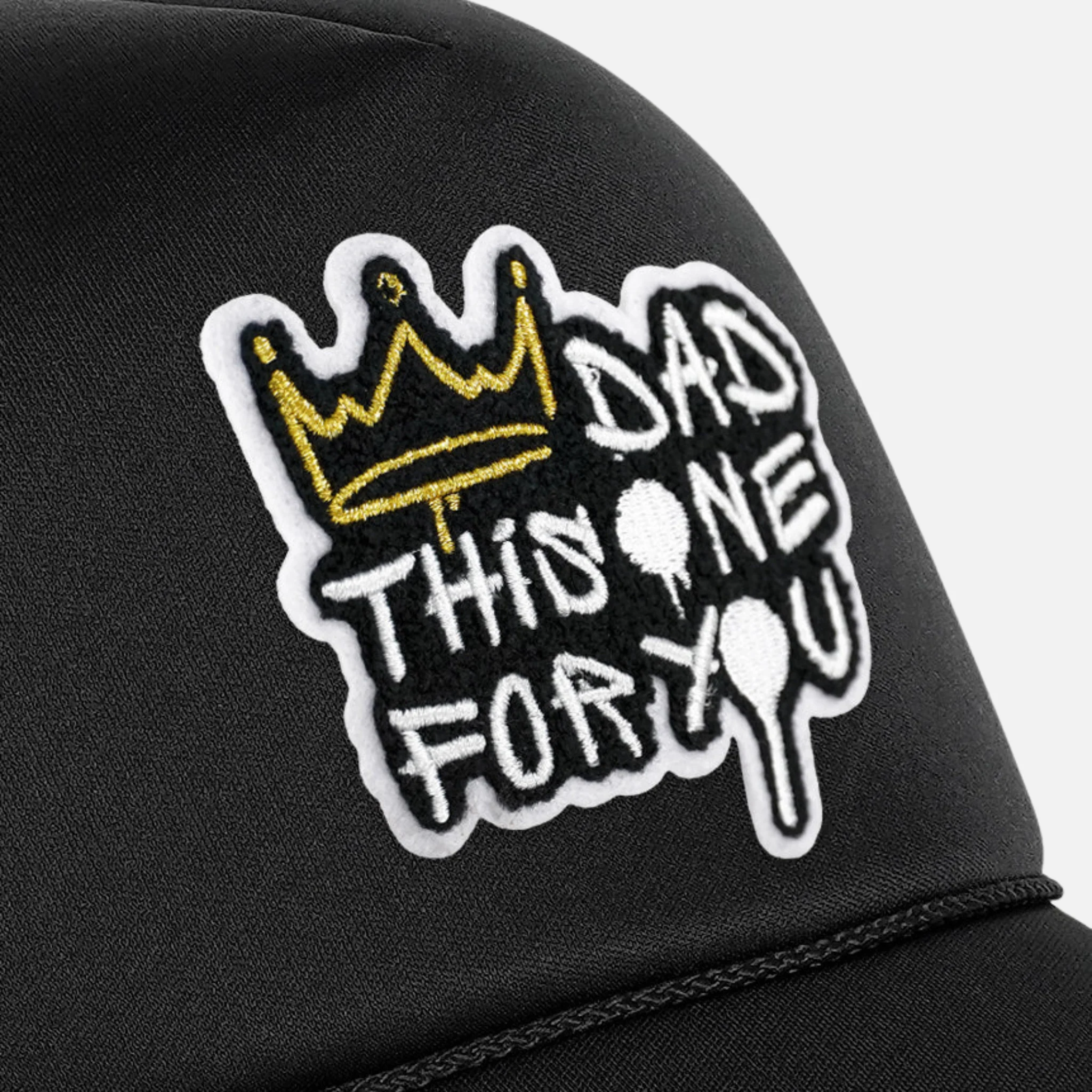 Dad This One For You Black Trucker Hat - Image 5