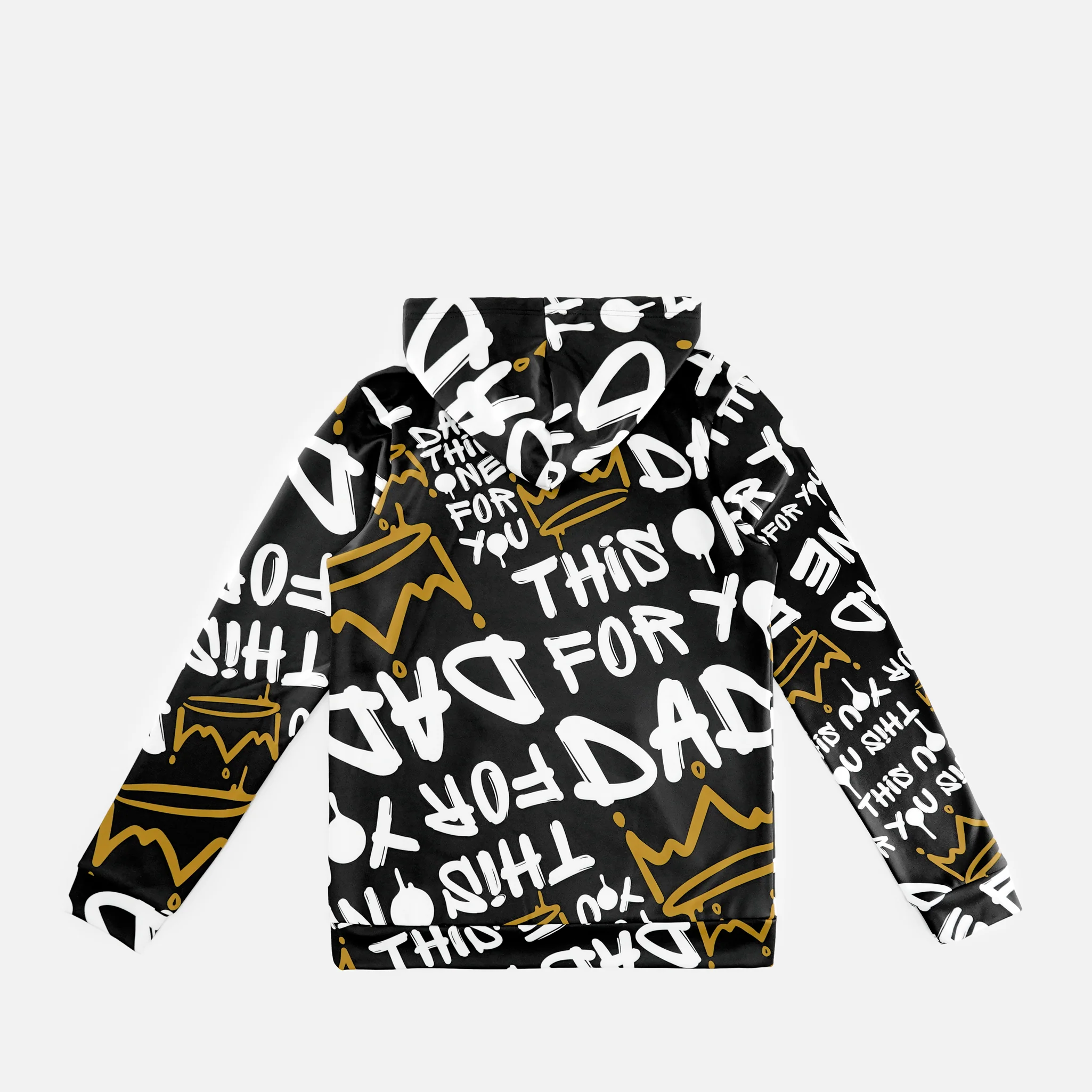 Dad This One For You Pattern Hoodie - Big - Image 3