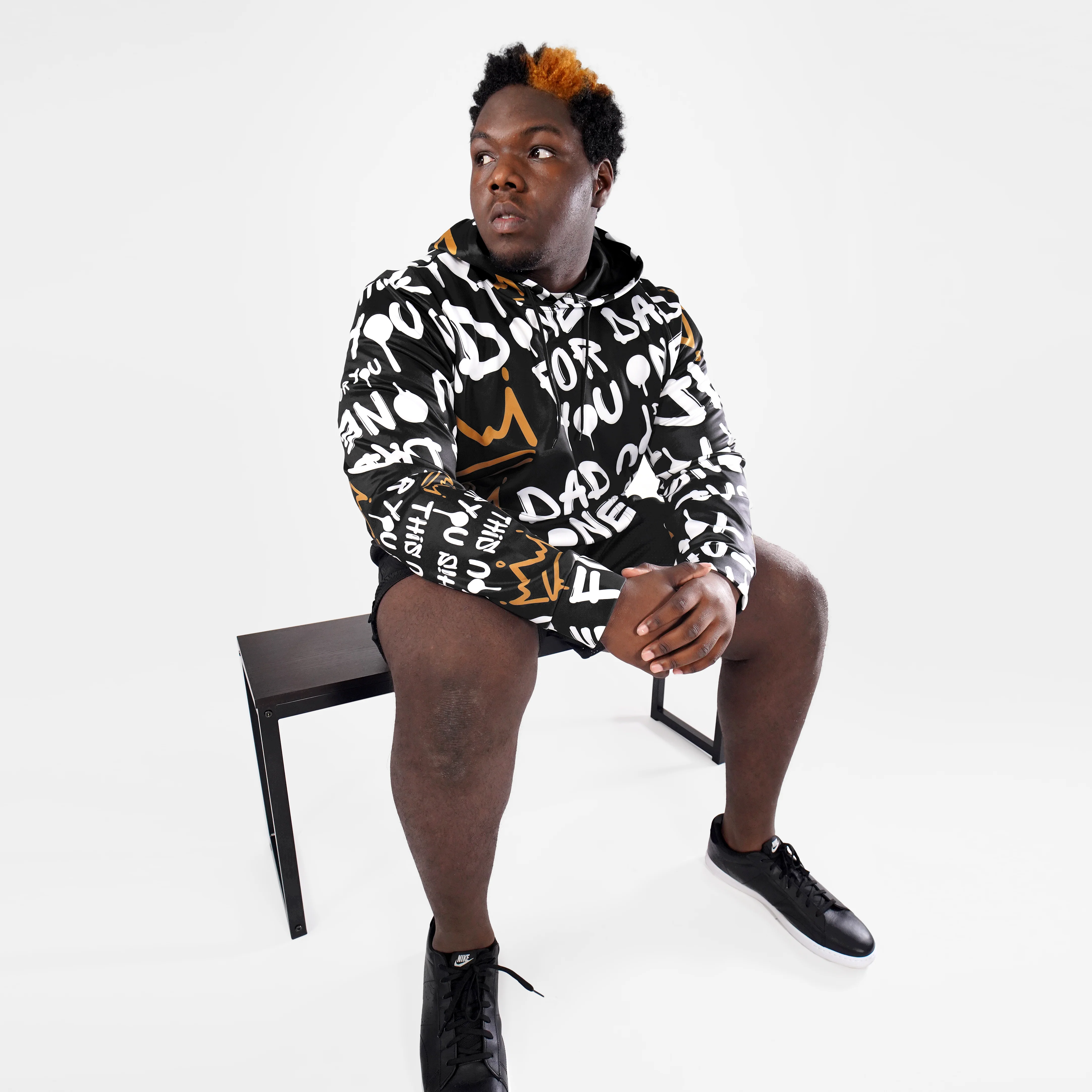 Dad This One For You Pattern Hoodie - Big - Image 4