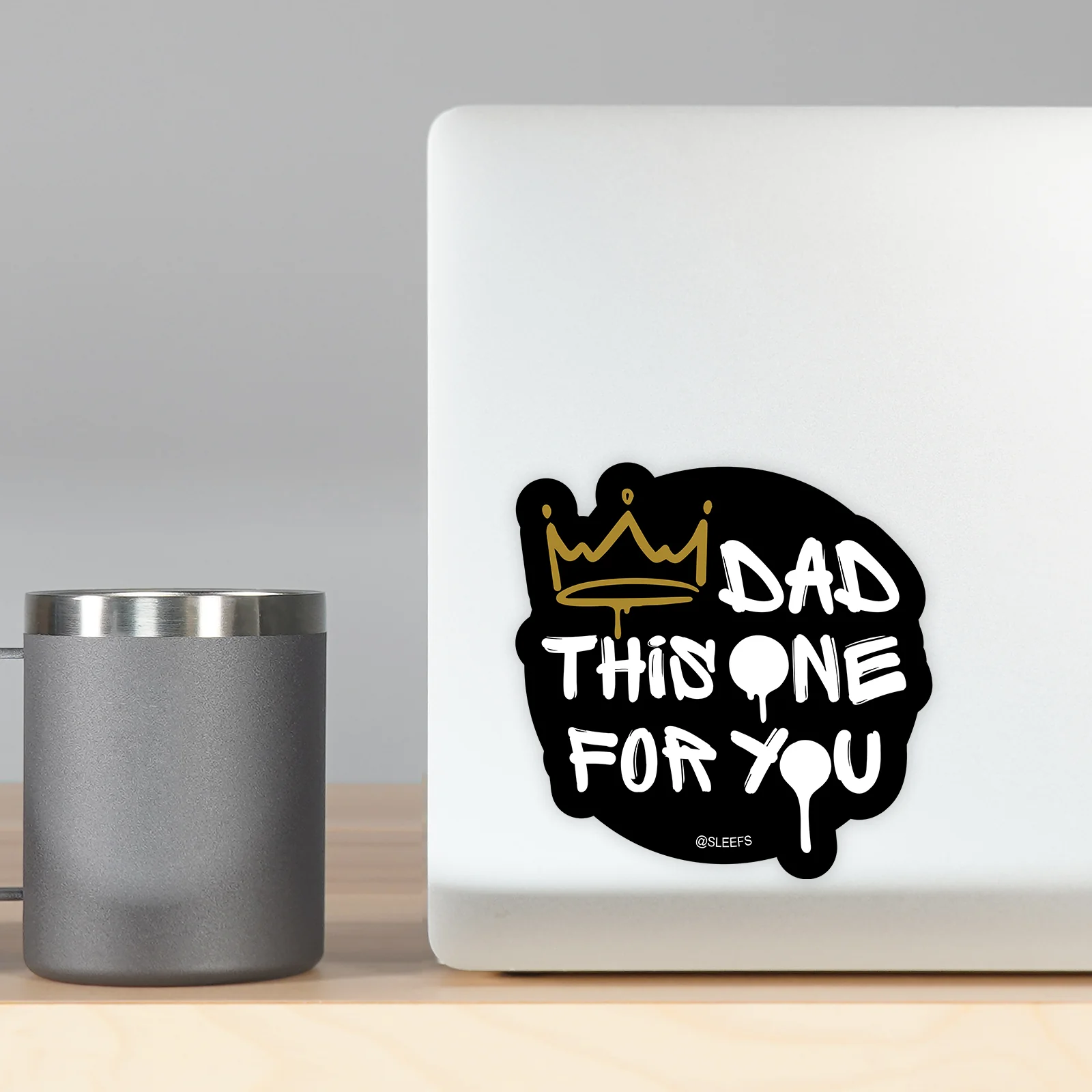 Dad This One For You Sticker - Image 5