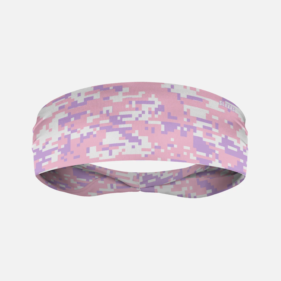 Digi Camo Lavender Blush Kids Headband