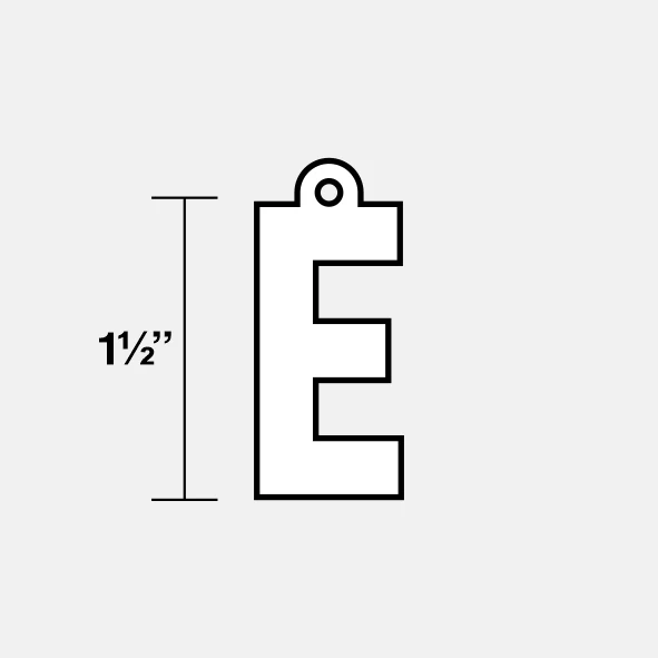 E Letter Pendant with Chain Necklace - Gold Plated Stainless Steel - Image 7
