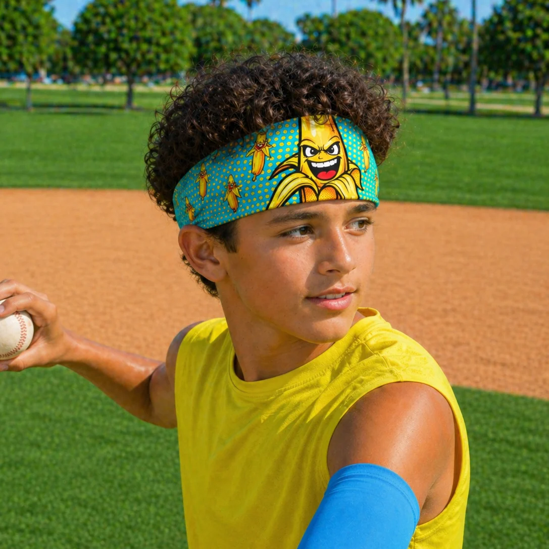 Electric Blue Power Banana Headband - Image 2