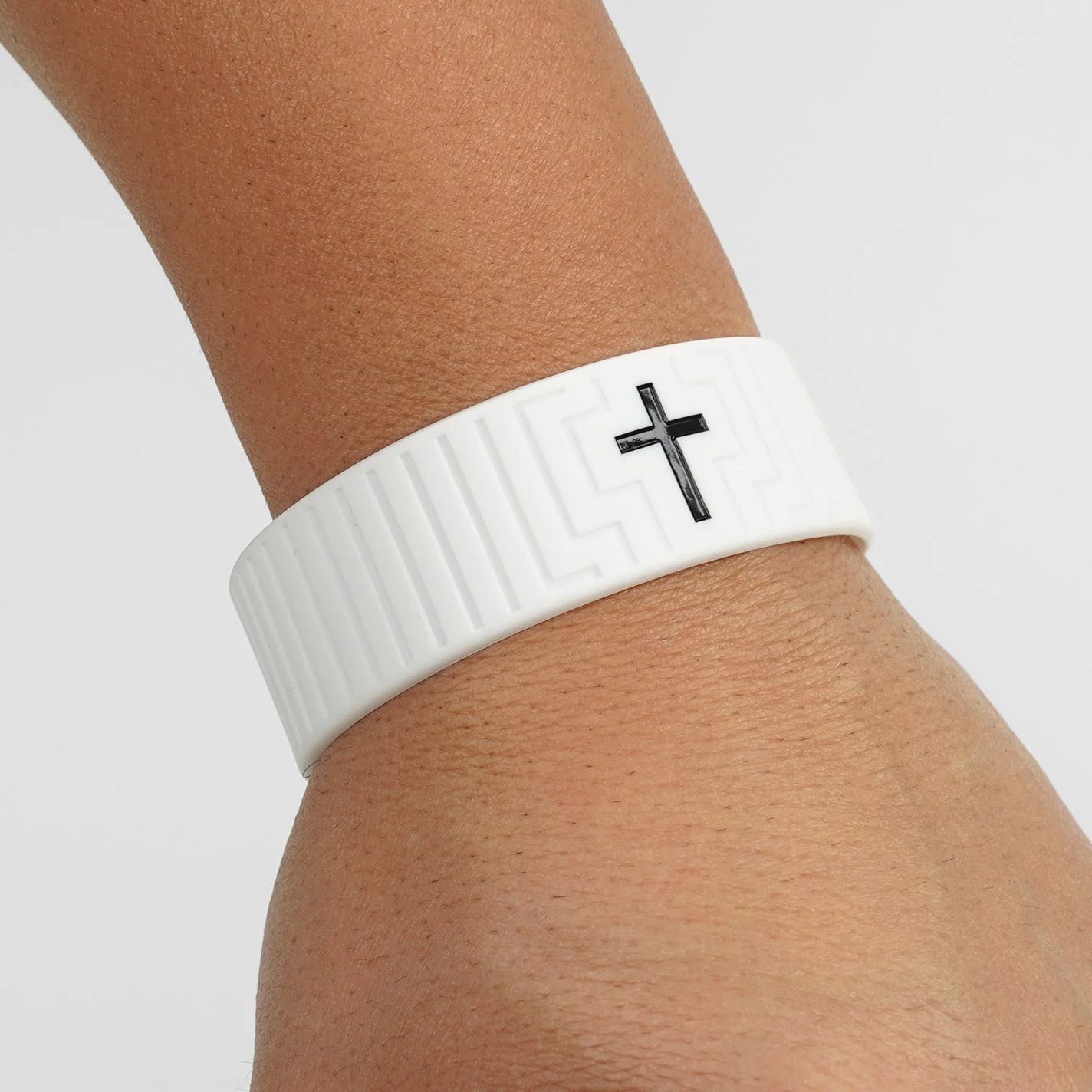 Faith Cross 1 Inch Wristband - Image 4