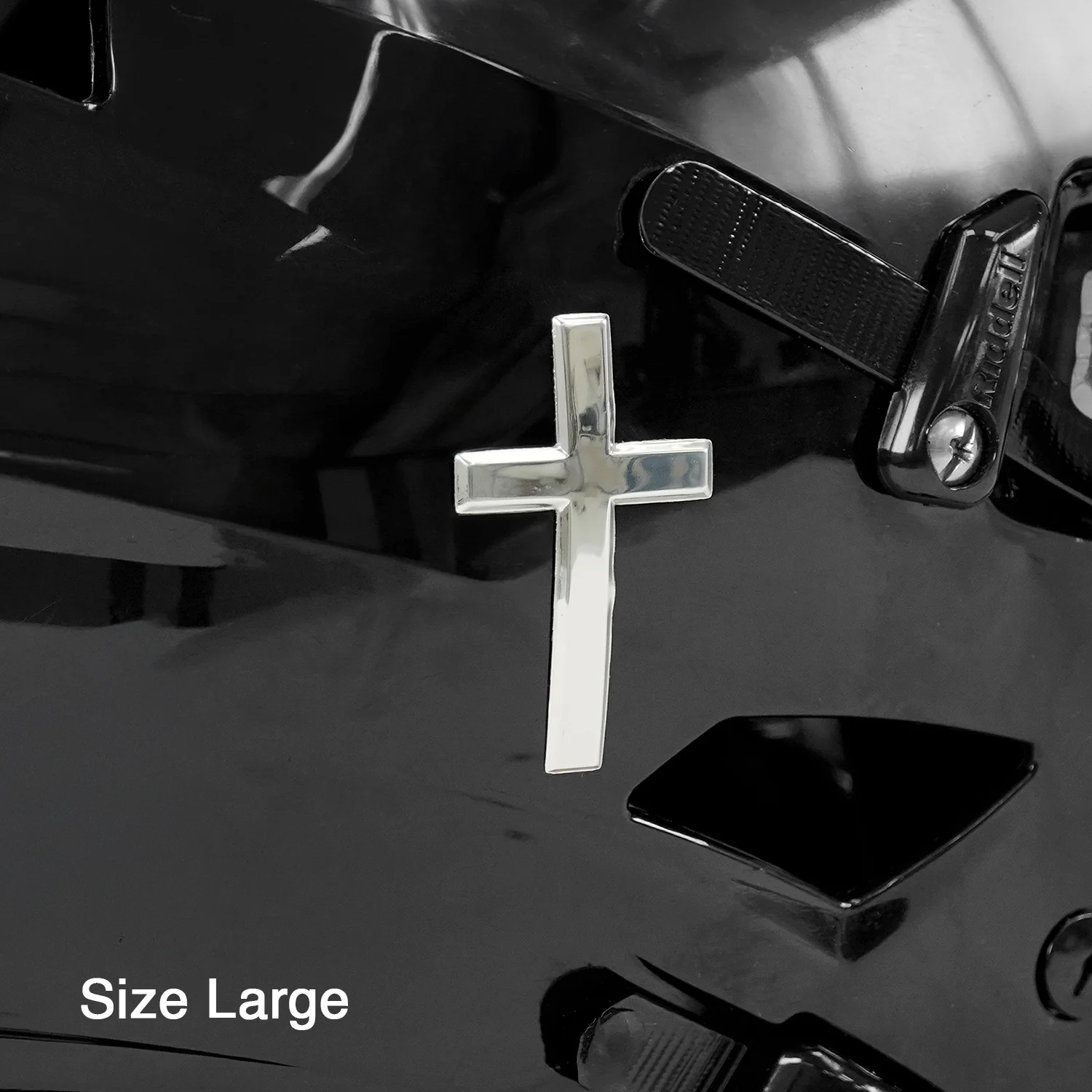 Faith Cross 3D Chrome Decal (Pack of 3) - Image 2