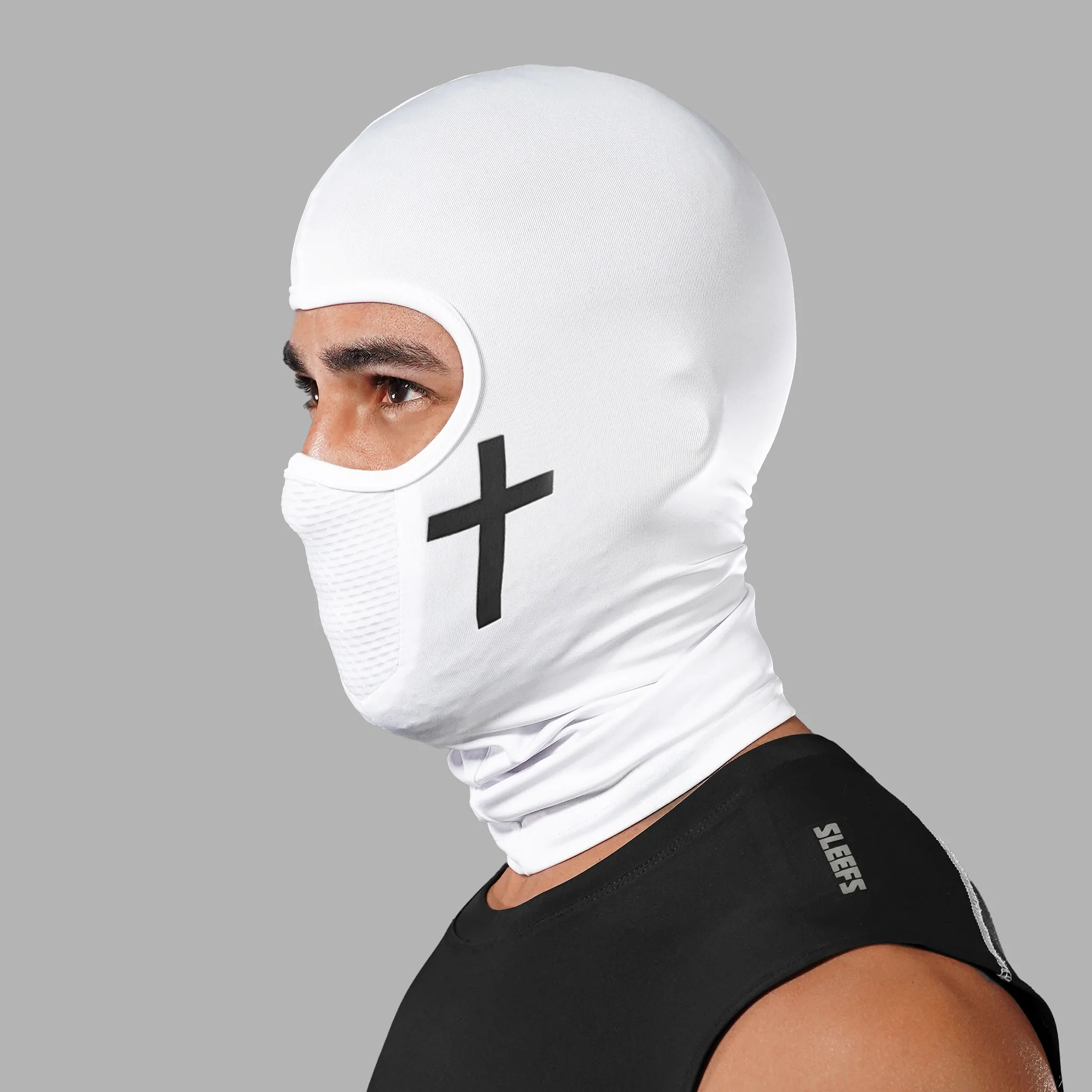 Faith Cross White Shiesty Mask - Image 3