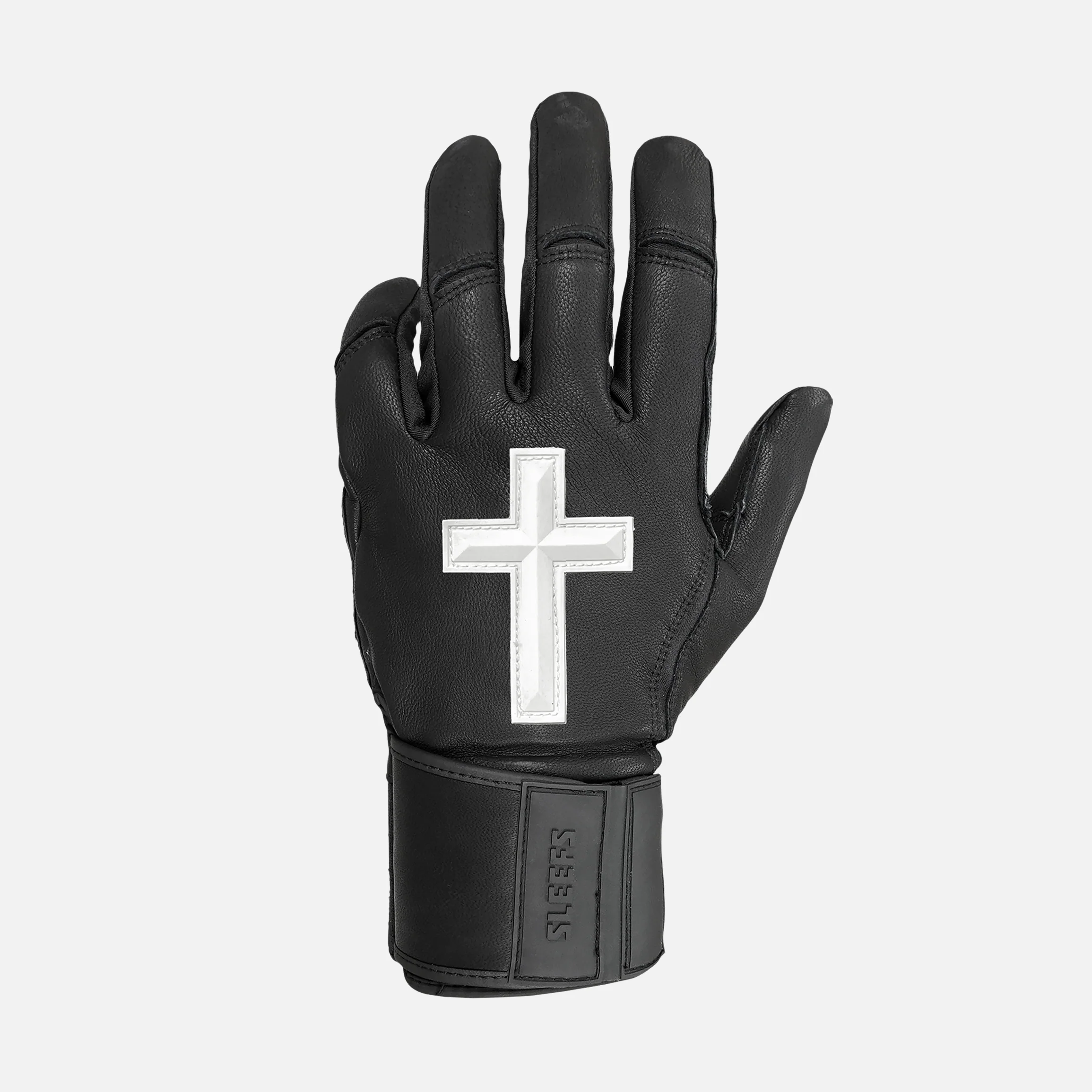 Faith Cross Black Baseball Batting Gloves - Image 3