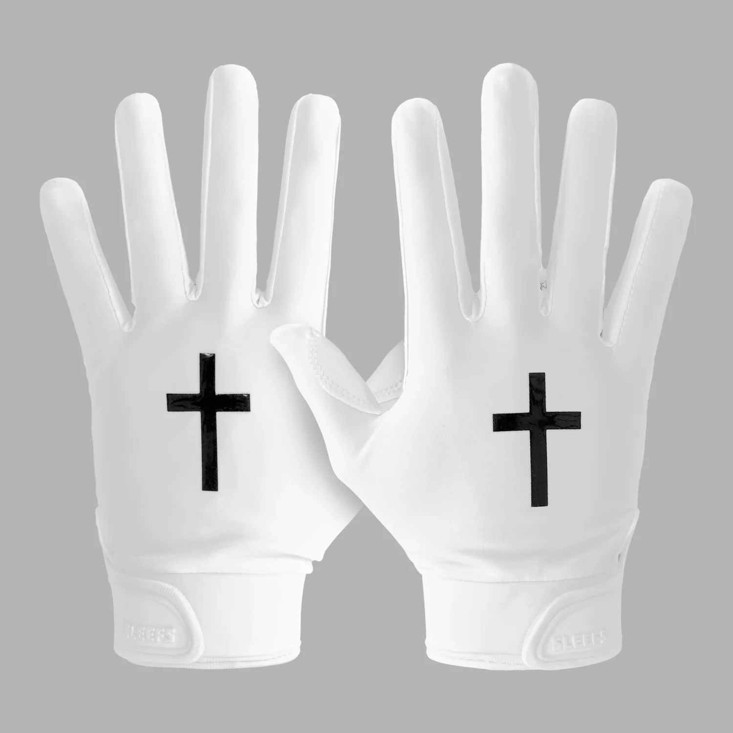 Faith Cross Sticky Football Receiver Gloves - Image 11