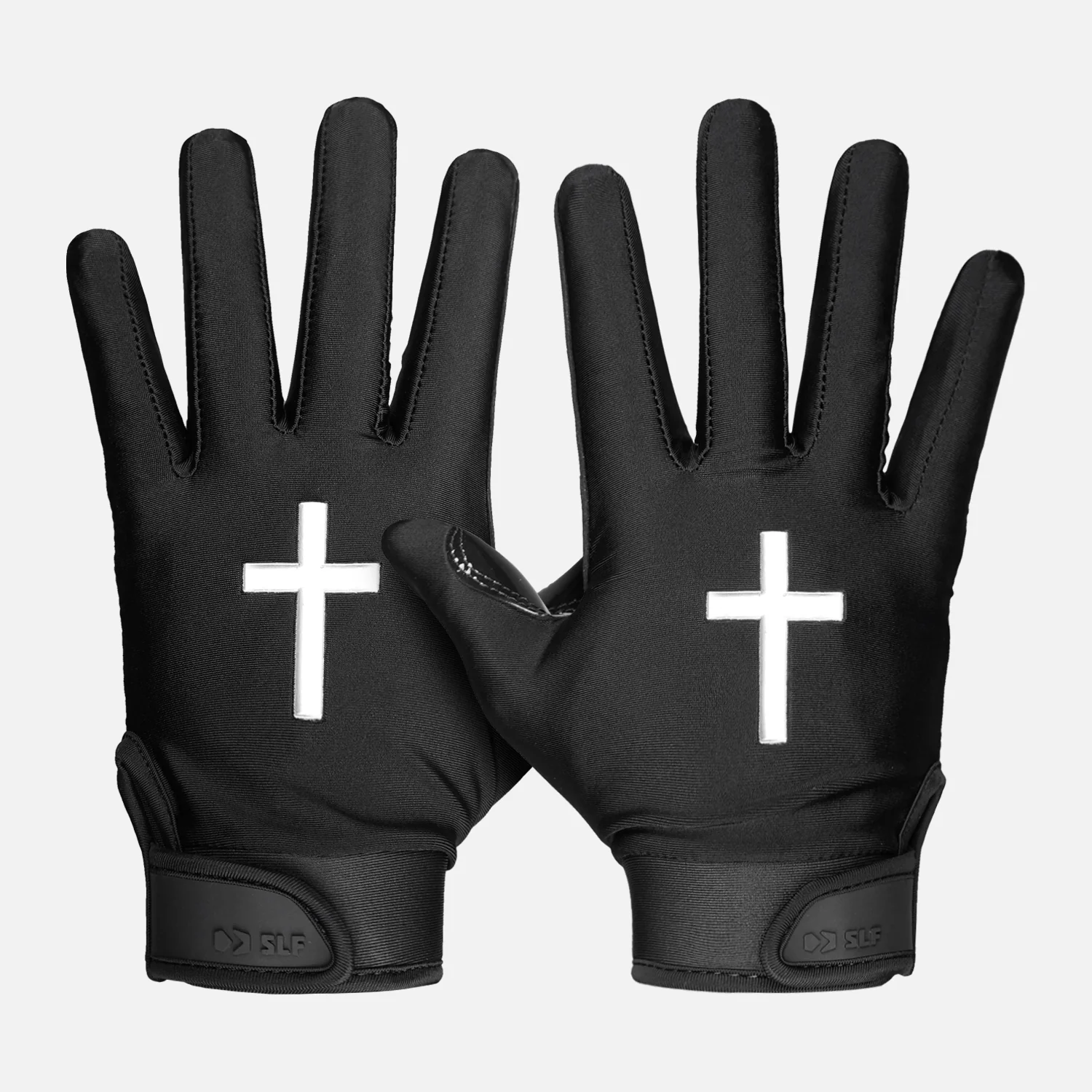 Faith Cross Sticky Football Receiver Gloves - Image 5