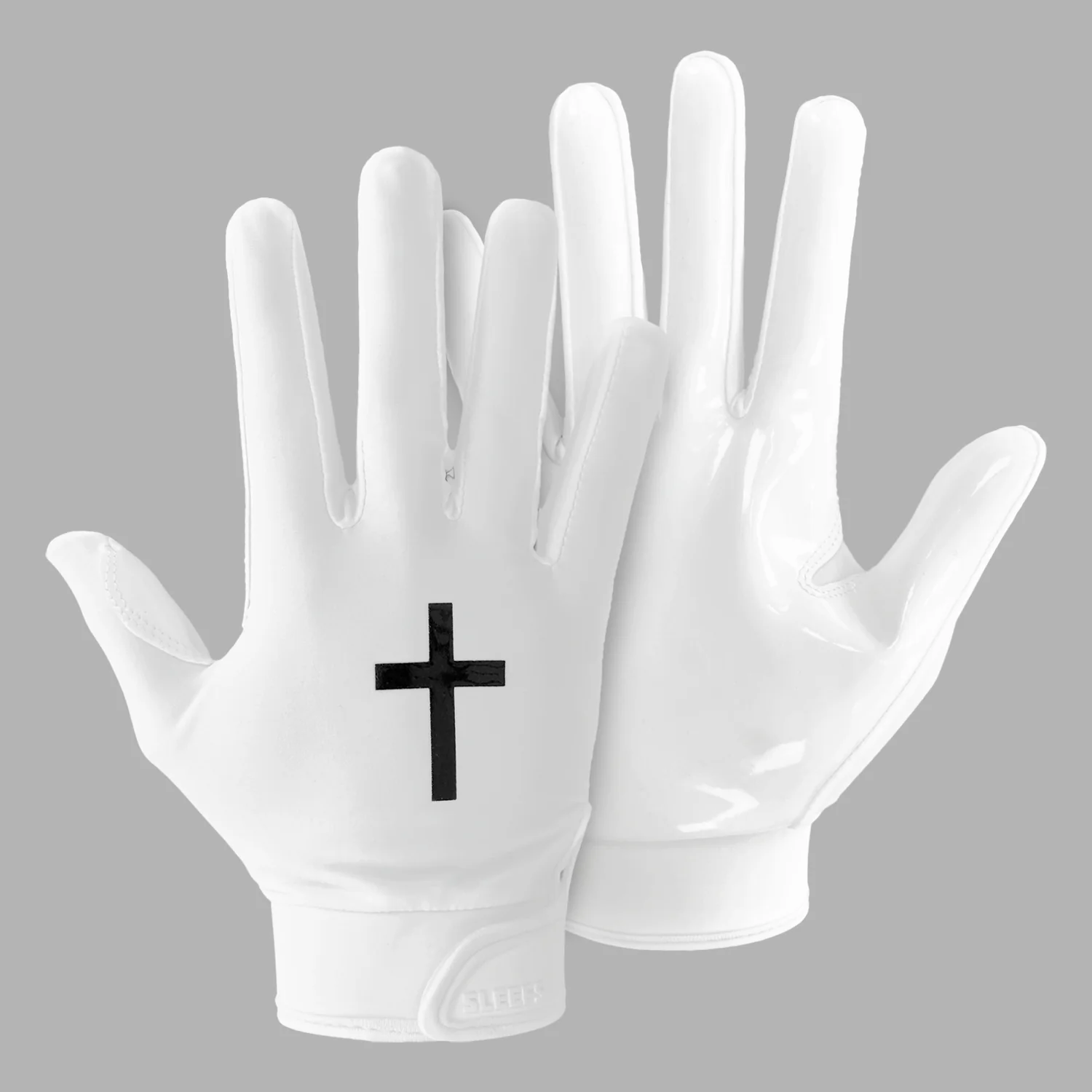 Faith Cross Sticky Football Receiver Gloves - Image 9
