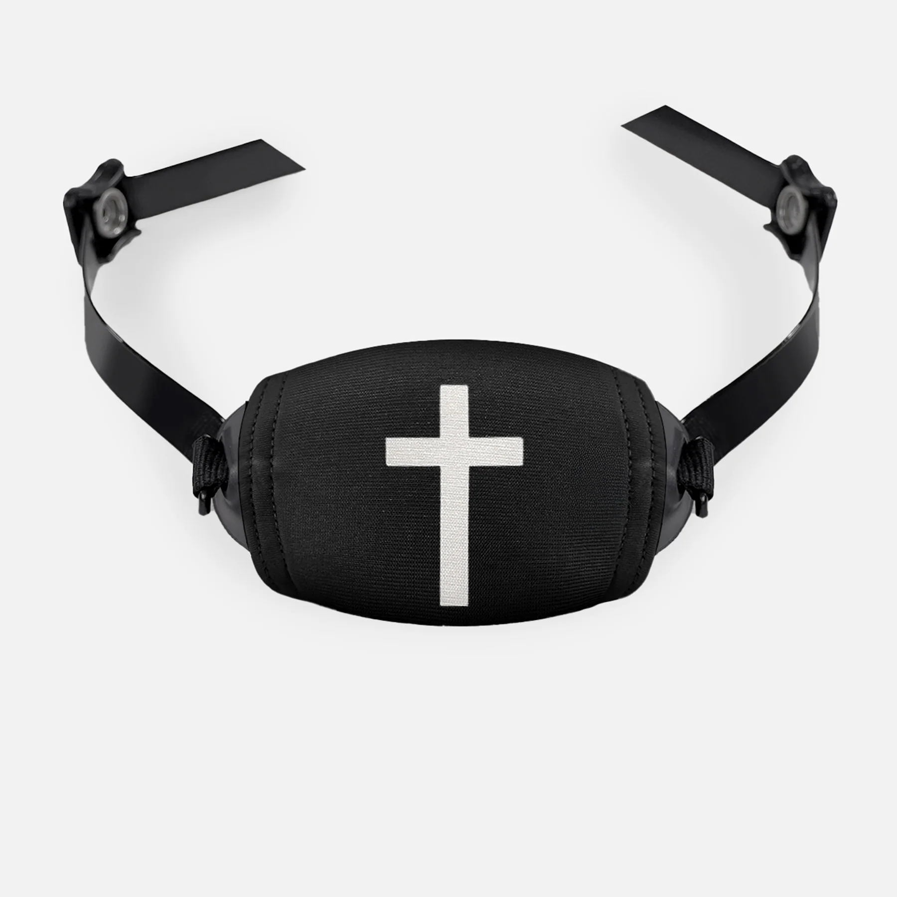 Faith Cross Chin Strap Cover - Image 2