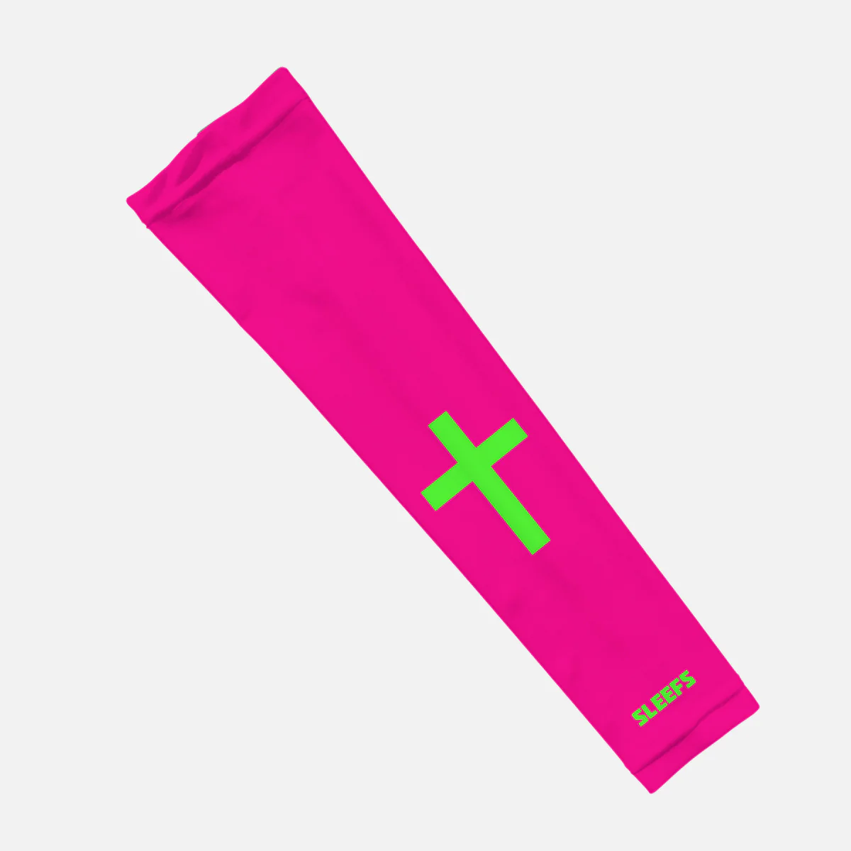 Faith Cross Hyper Pink Kids Arm Sleeve - Image 3