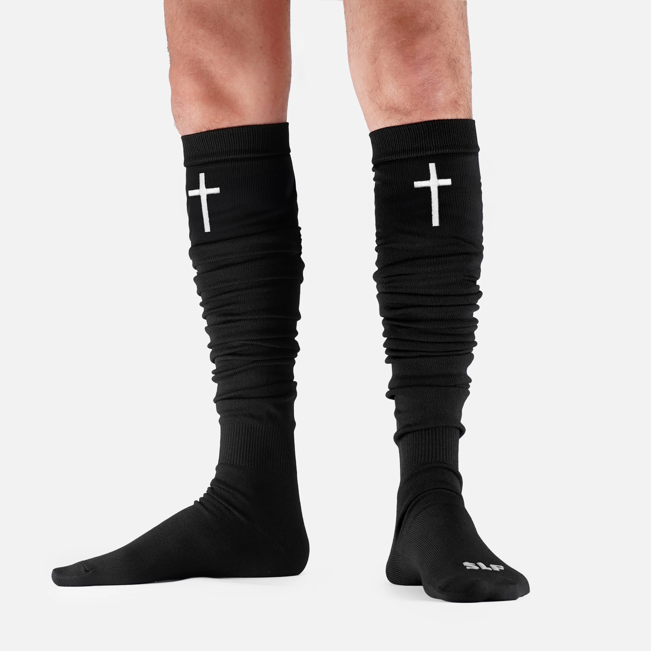 Faith Cross Long Scrunchie Socks - Image 8