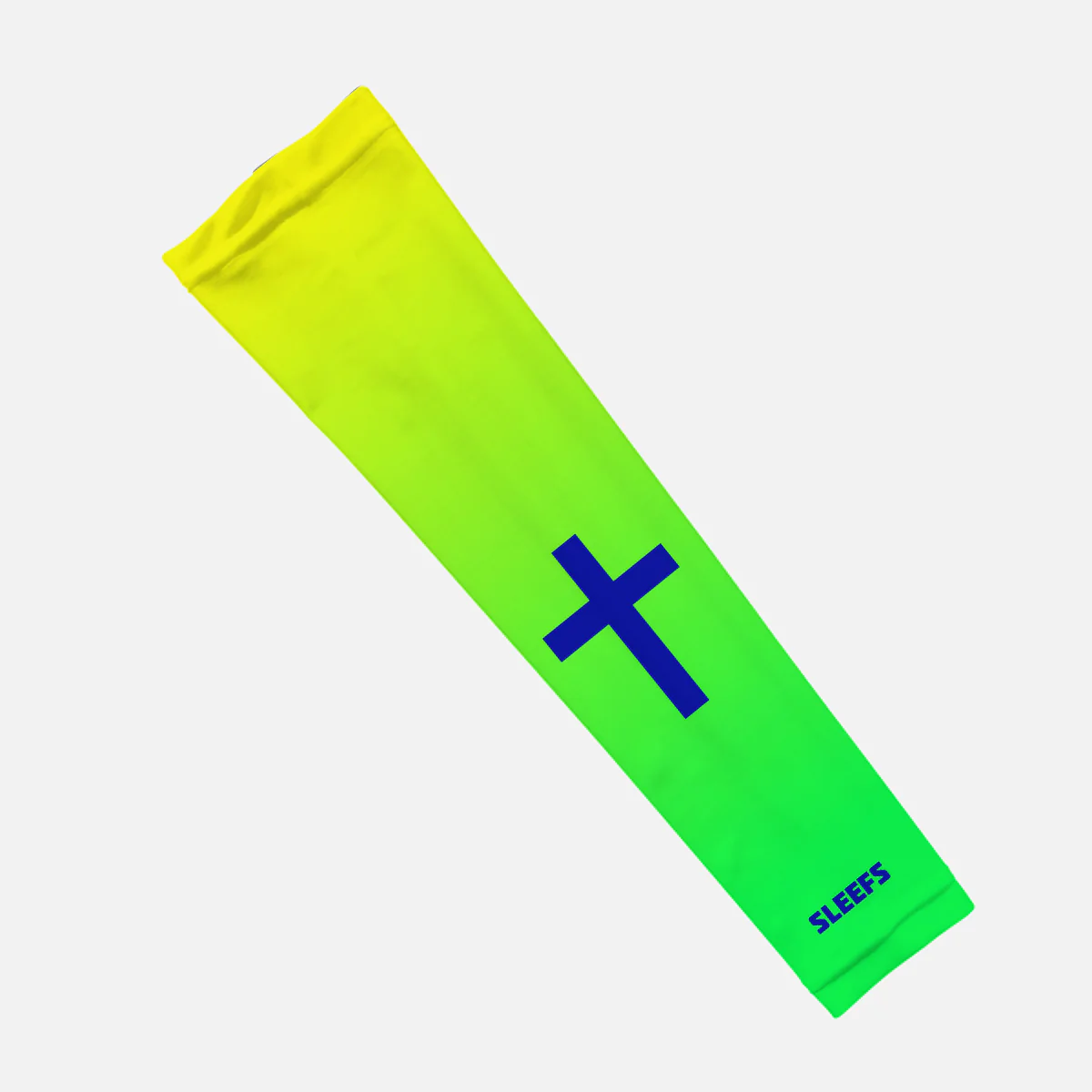 Faith Cross Neon Green Kids Arm Sleeve - Image 3