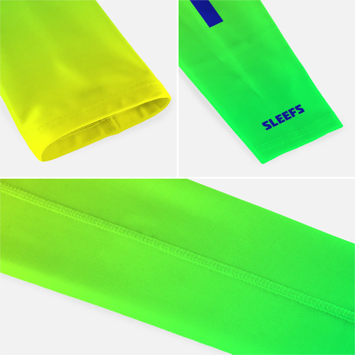 Faith Cross Neon Green Kids Arm Sleeve - Image 4