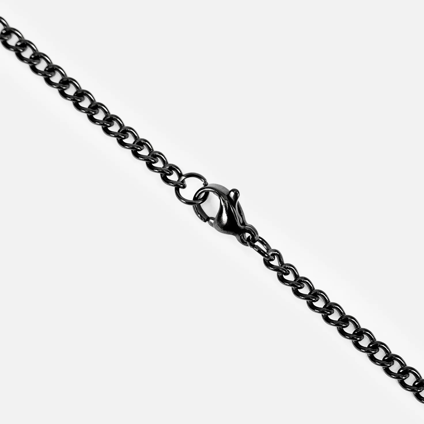 Faith Cross Pendant with Chain Necklace - Borealis Stainless Steel - Image 3