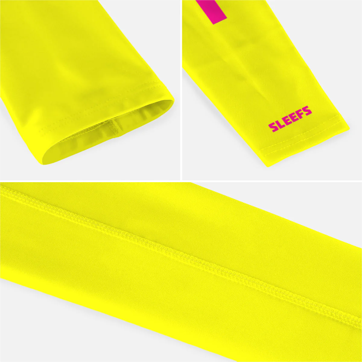 Faith Cross Volt Yellow Kids Arm Sleeve - Image 4
