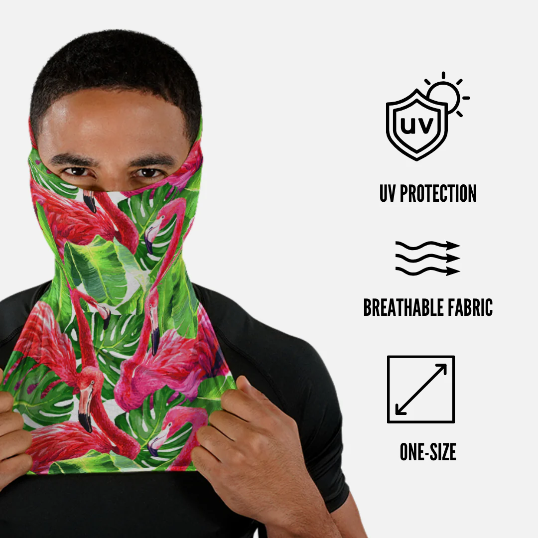 Flamingos Neck Gaiter - Image 3
