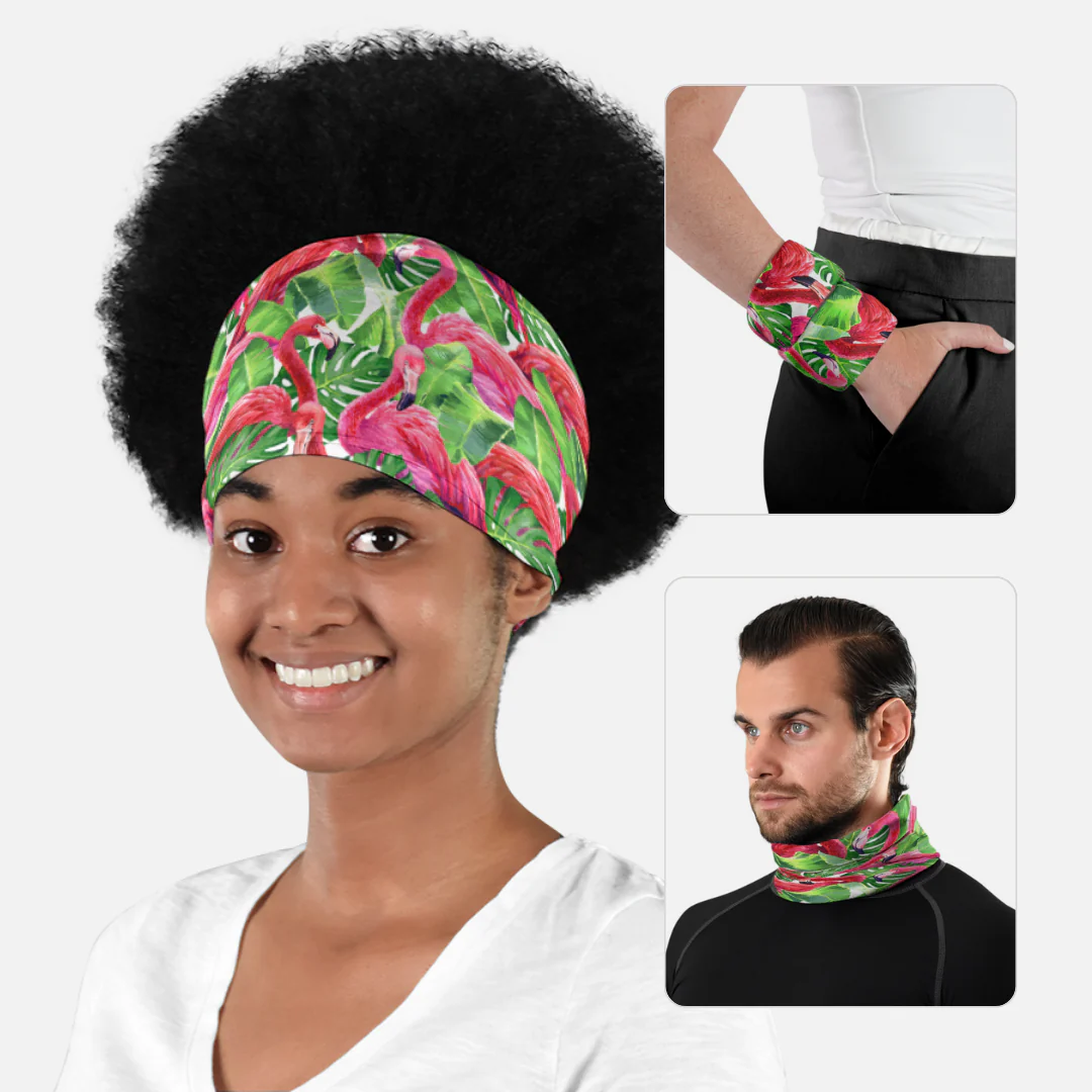 Flamingos Neck Gaiter - Image 4