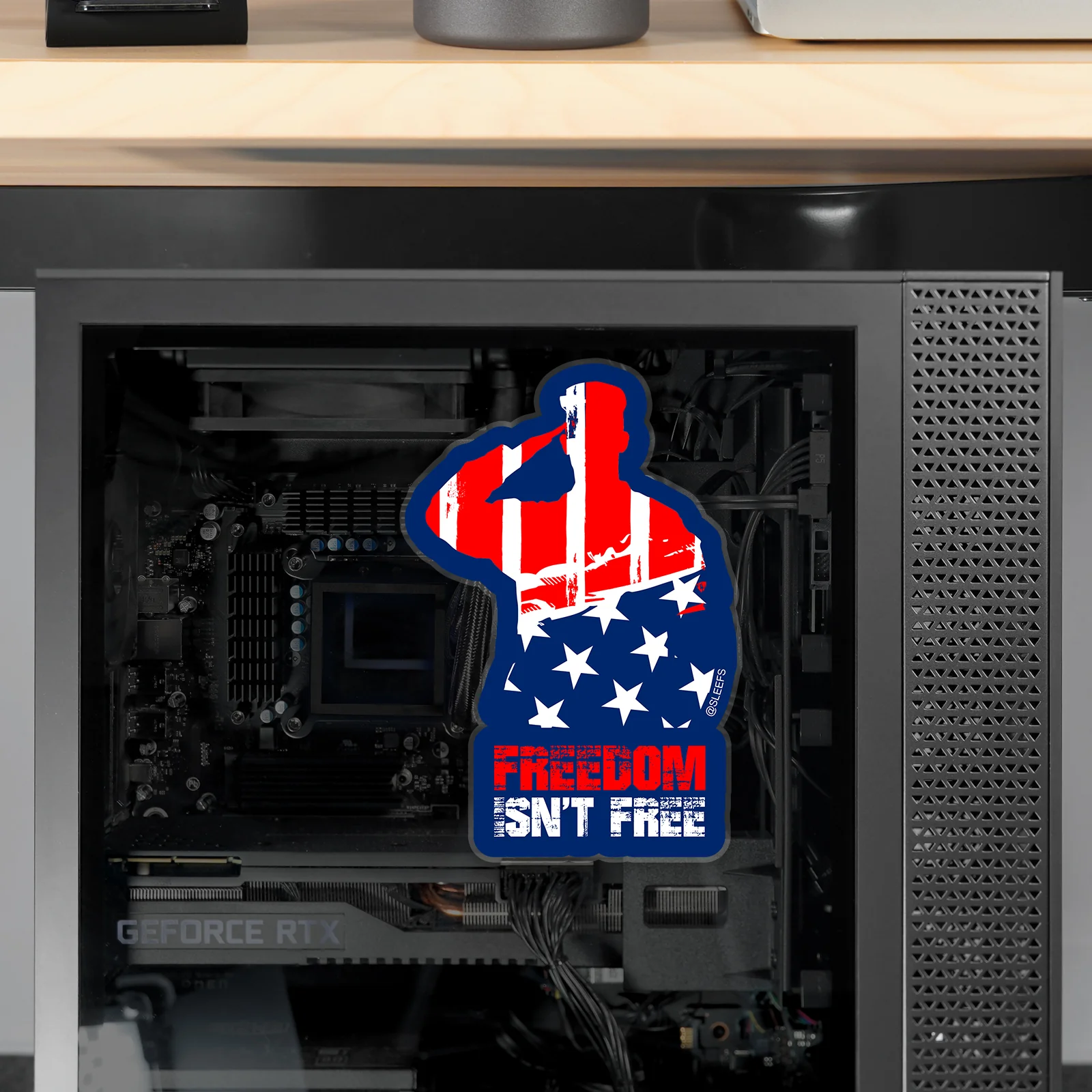 Freedom Isn't Free Sticker - Image 6