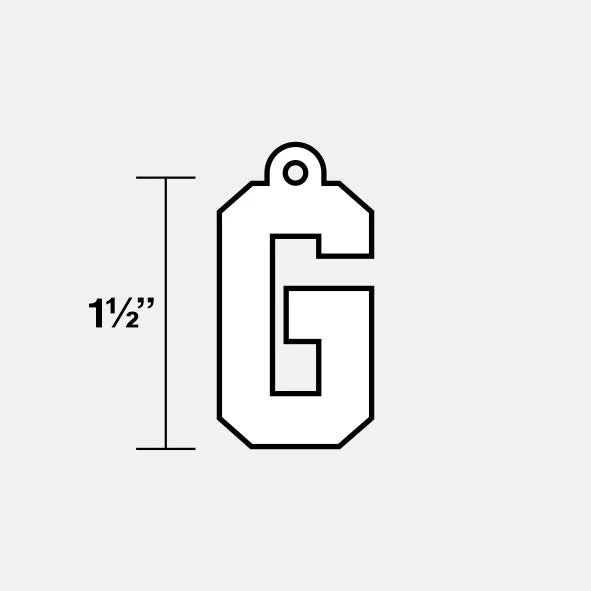 G Letter Pendant with Chain Kids Necklace - Stainless Steel - Image 7