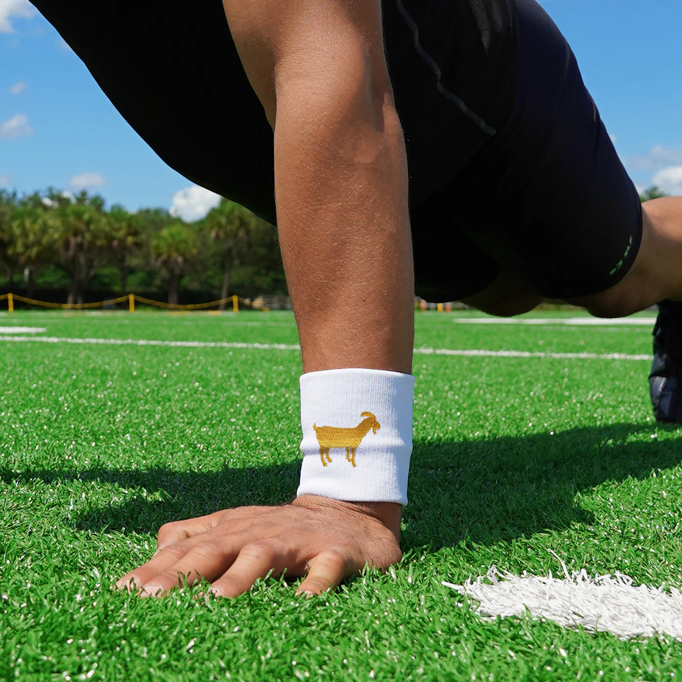 Goat Emoticon Drip Wristband - Image 4
