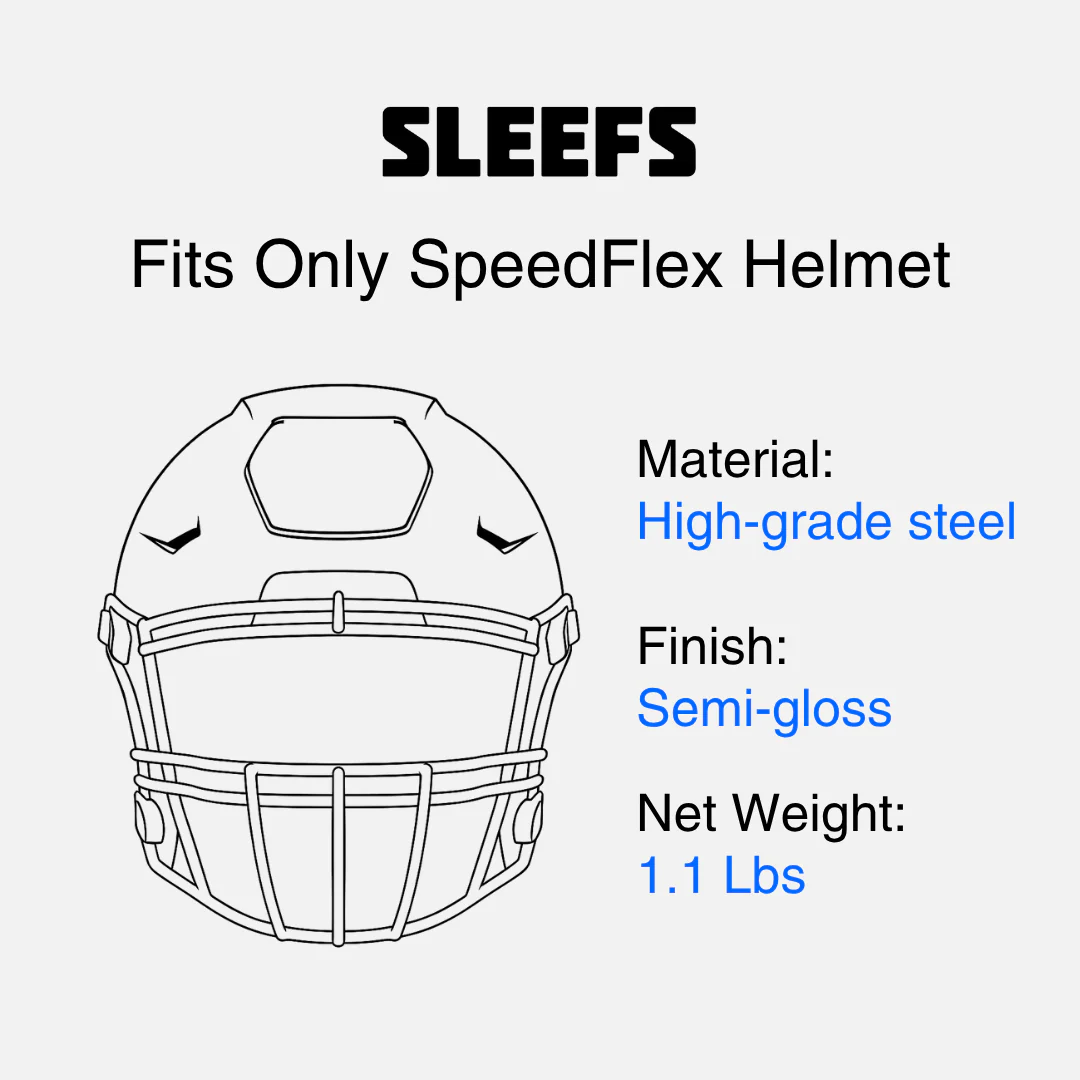Goat Emoticon Football Facemask for Riddell SpeedFlex - Image 5