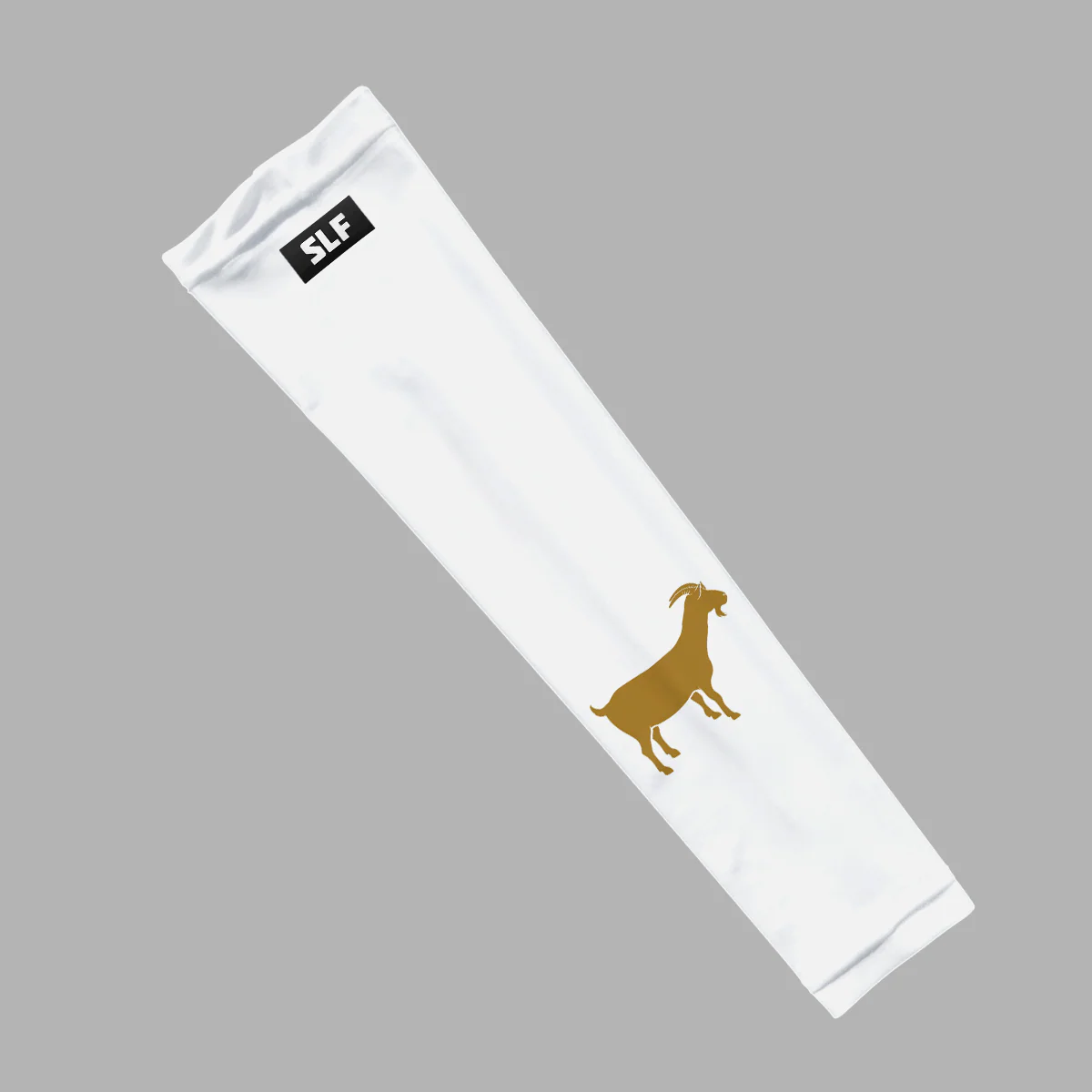 Goat Emoticon White Kids Arm Sleeve - Image 3