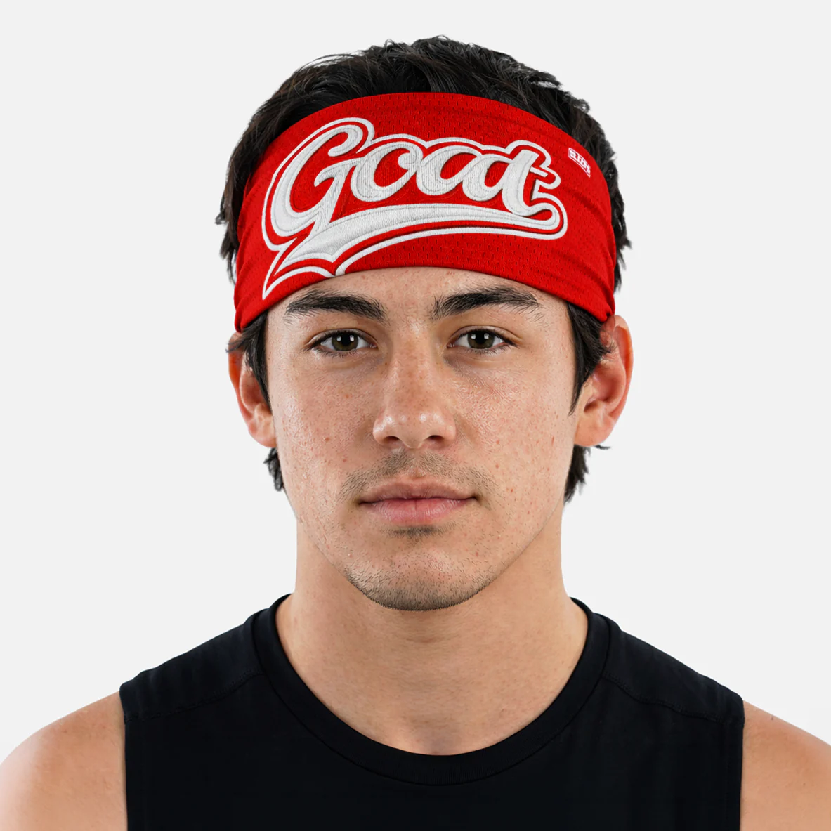 GOAT Patch Crimson Red Headband - Image 4
