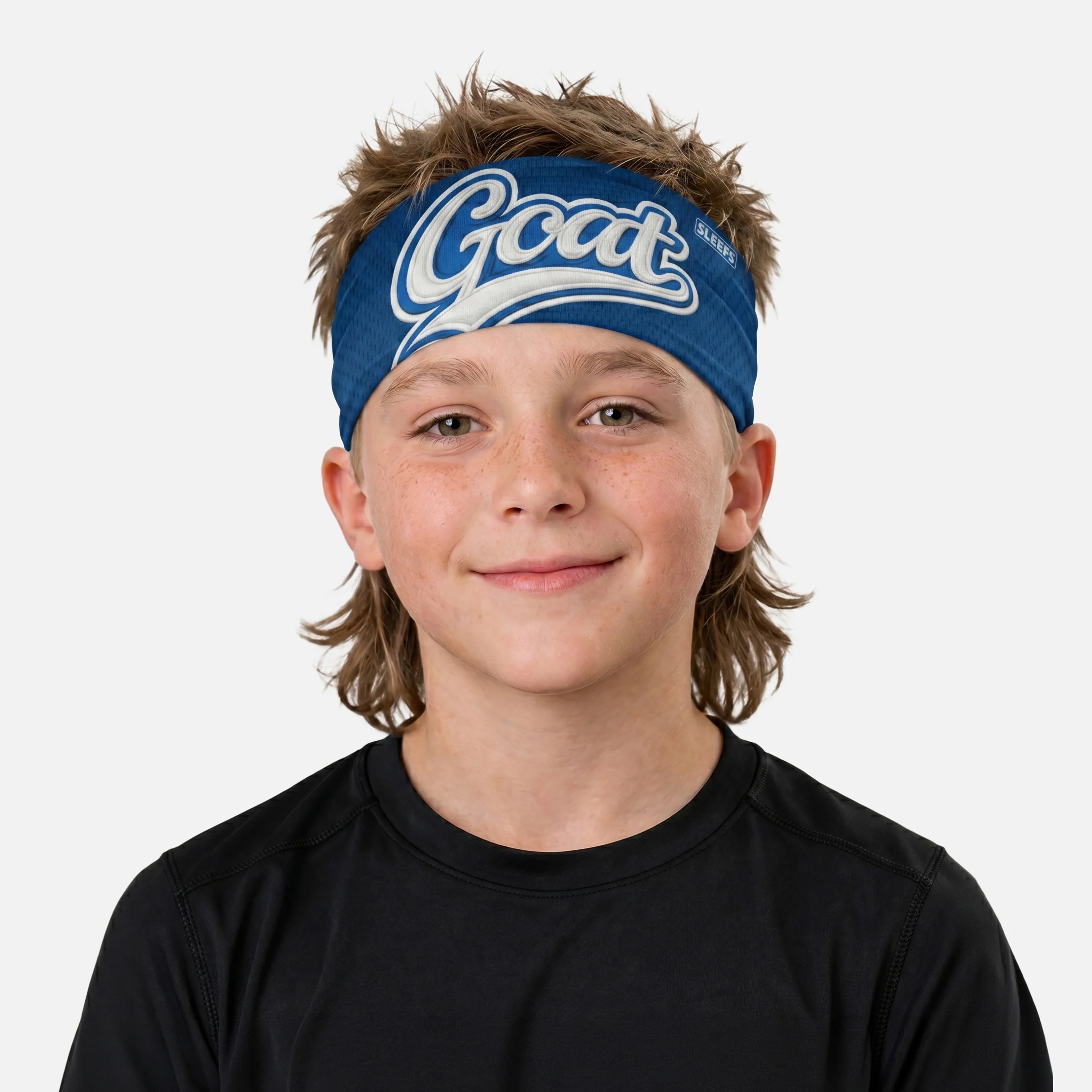GOAT Patch Midnight Blue Kids Headband - Image 2