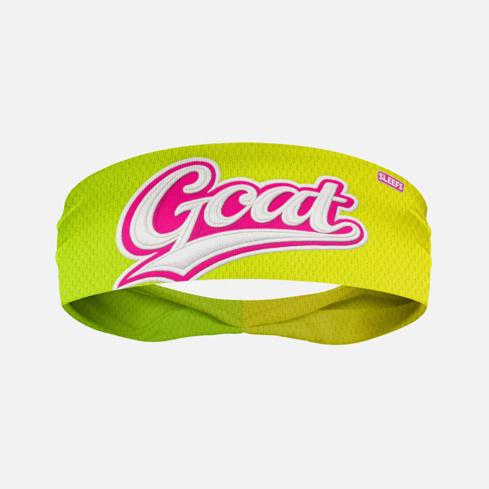 GOAT Patch Neon Lime Kids Headband