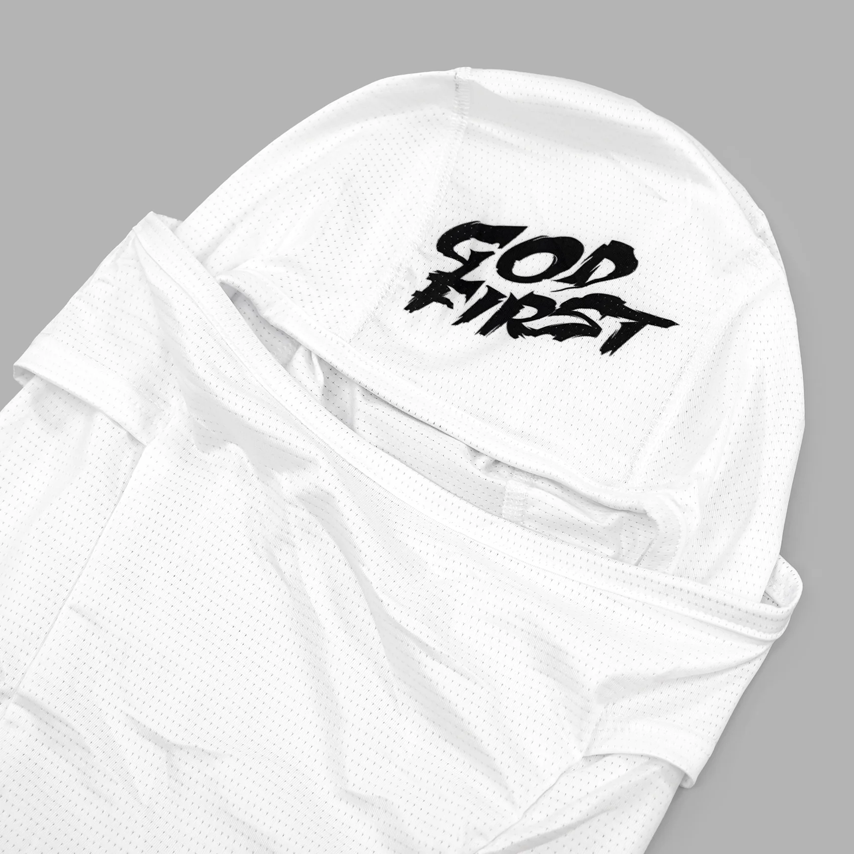 God First White Loose-fitting Shiesty Mask - Image 3