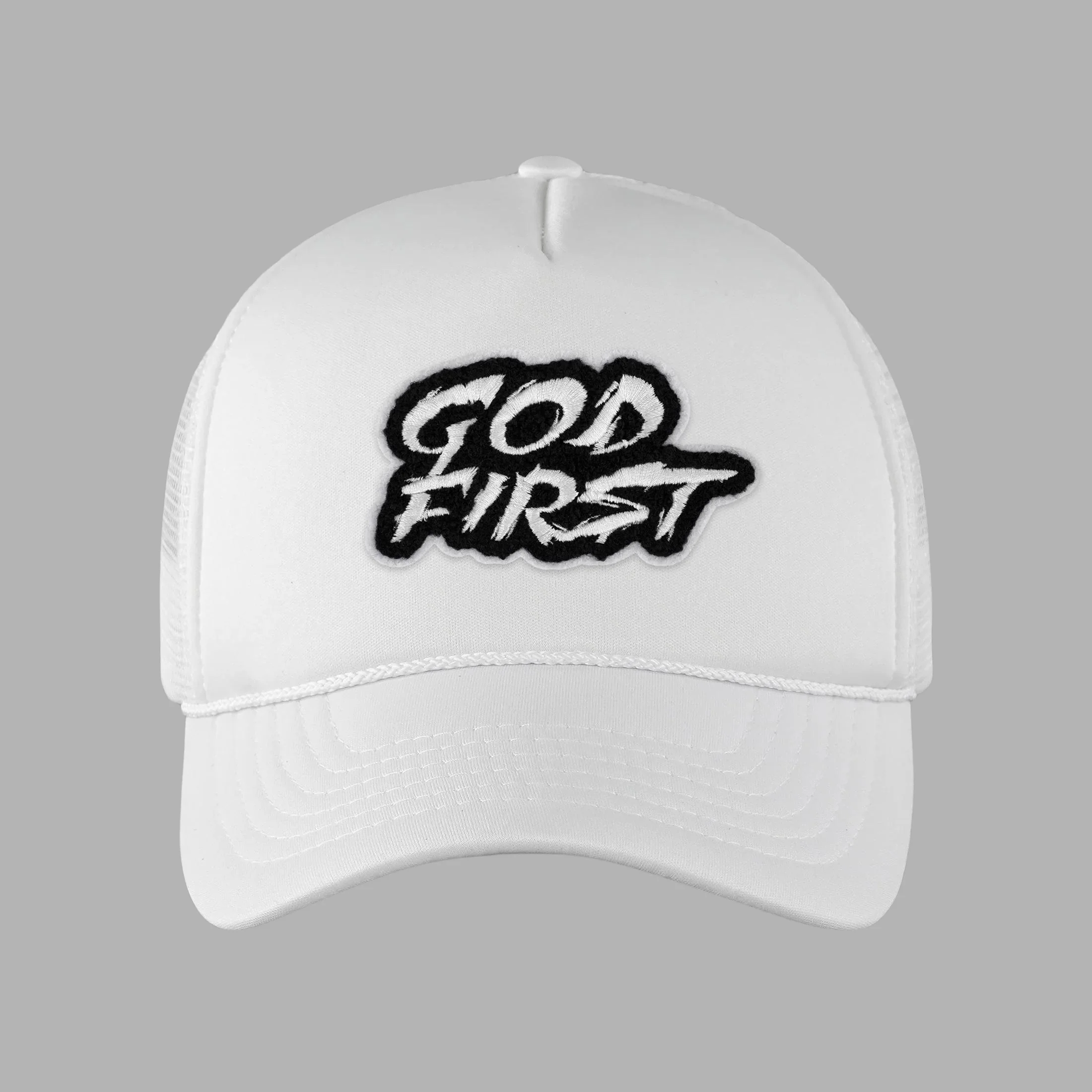 God First White Trucker Hat - Image 5