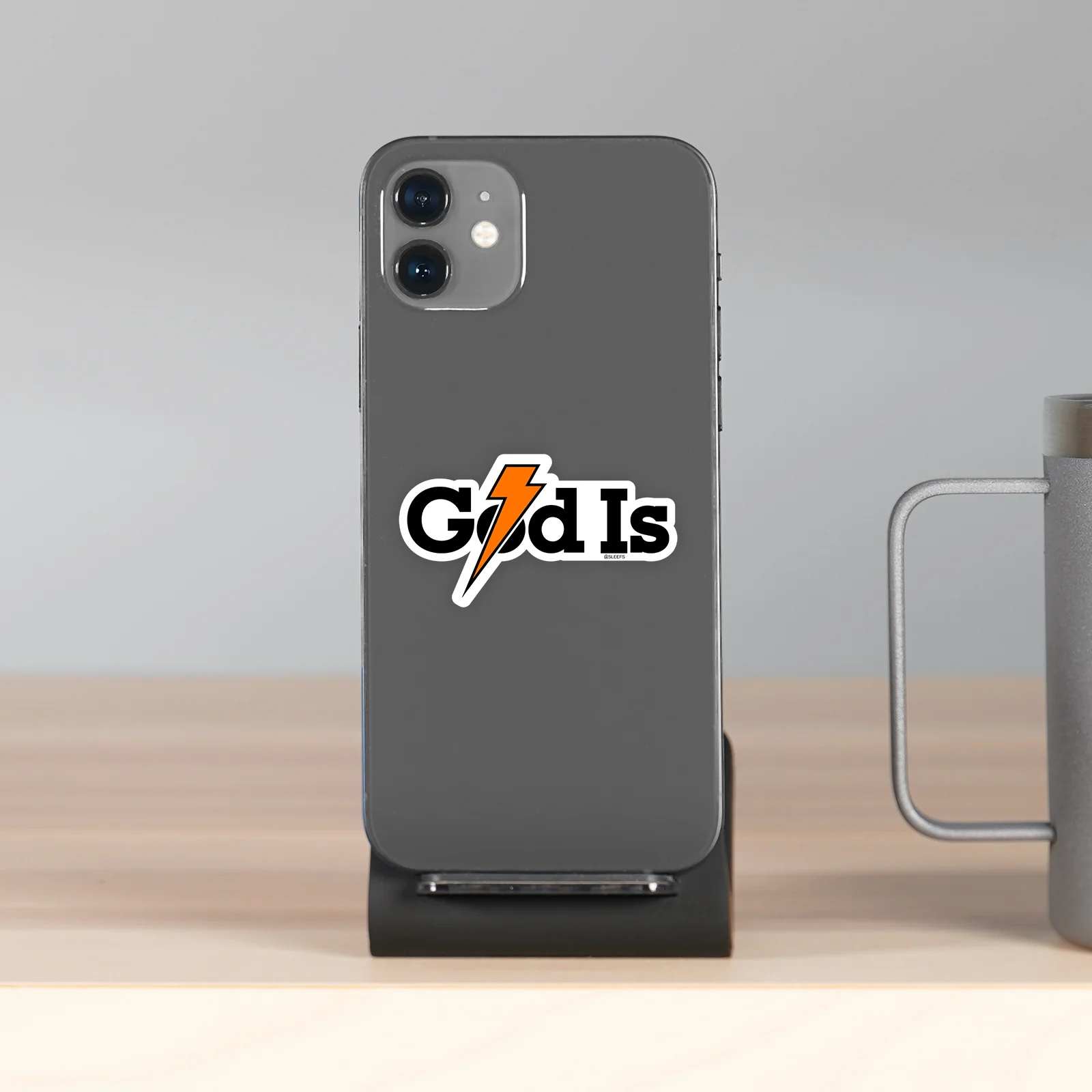 God Is Light Mode Sticker - Image 3