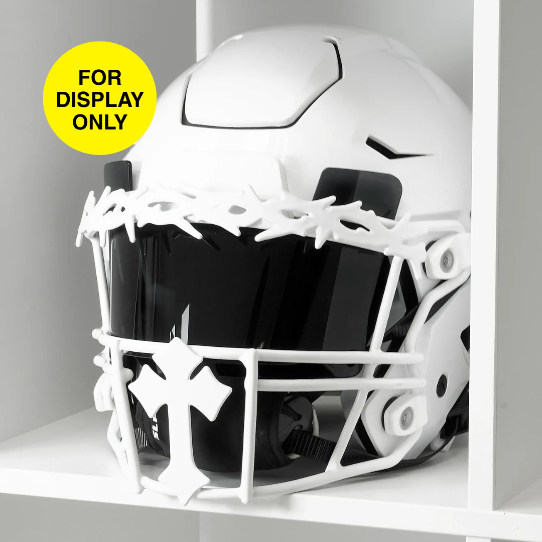 Gothic Cross Crown of Thorns Football Facemask for Riddell SpeedFlex - Image 2