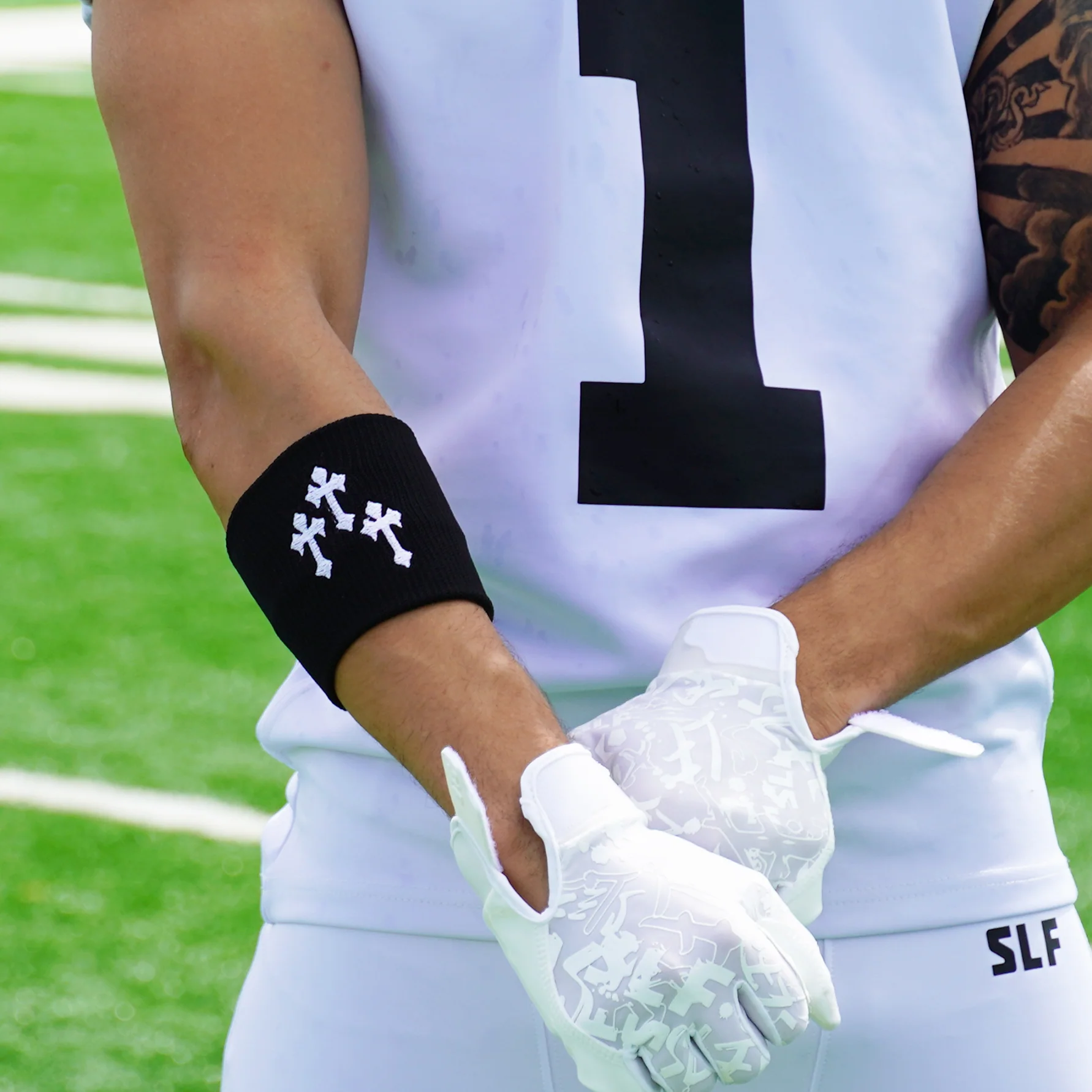Gothic Crosses Drip Wristband - Image 2