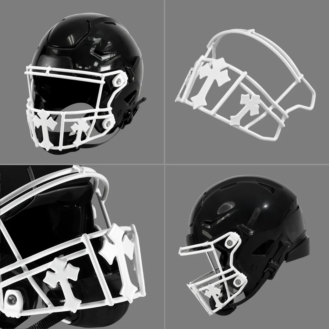 Gothic Crosses Football Facemask for Riddell SpeedFlex - Image 3