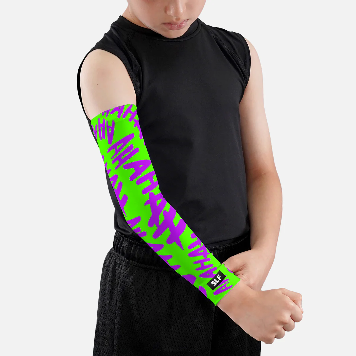 Ha Ha Ha Green Kids Arm Sleeve - Image 2