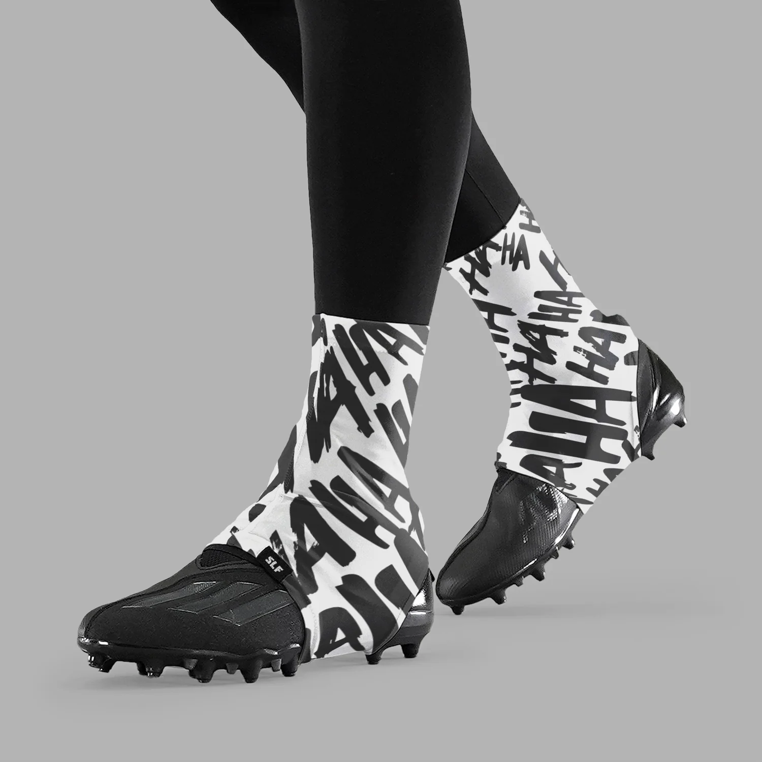Ha Ha Ha V2 White Spats / Cleat Covers - Image 3