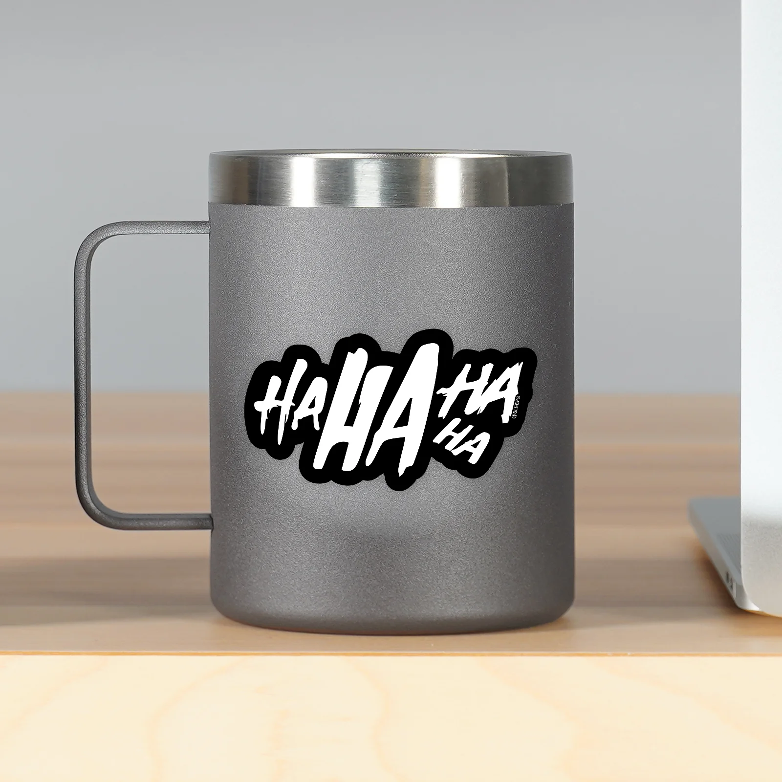 HA HA HA White Sticker - Image 4