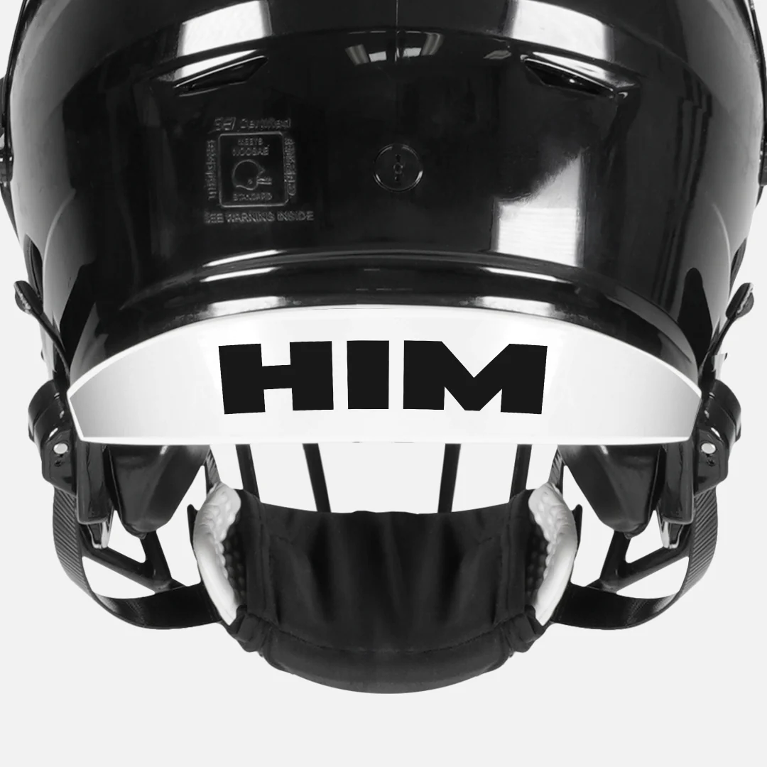 Him Riddell Speedflex Front and Back Bumper Sticker Kit