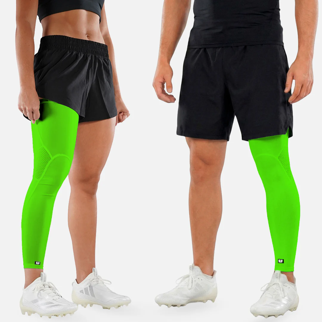 Hot Green Football Pro Leg Sleeve - Image 2
