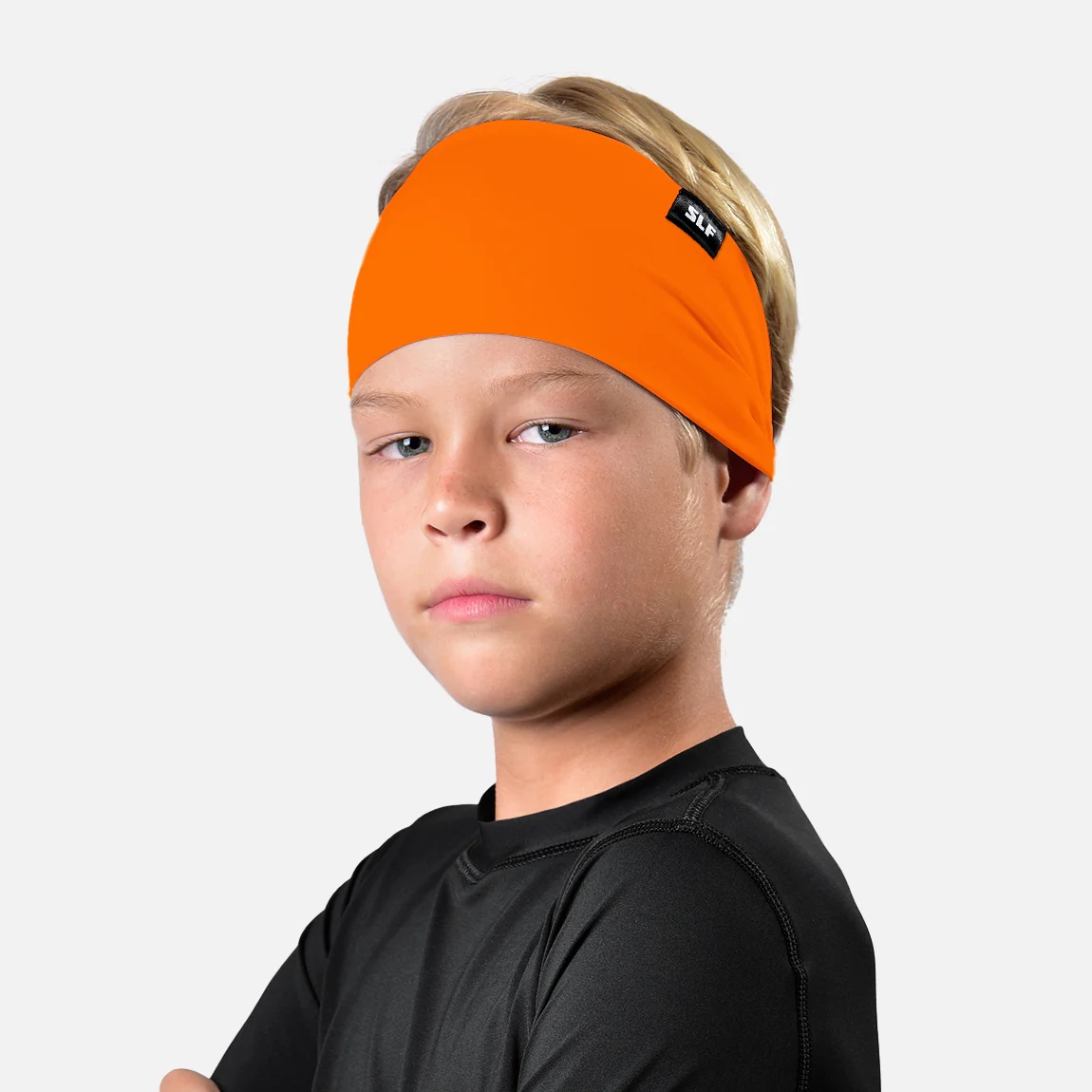 Hot Orange Kids Headband - Image 2