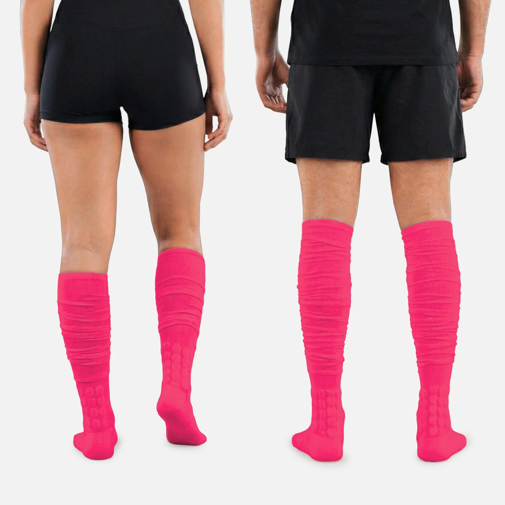 Hue Pink Football Padded Long Socks - Image 2