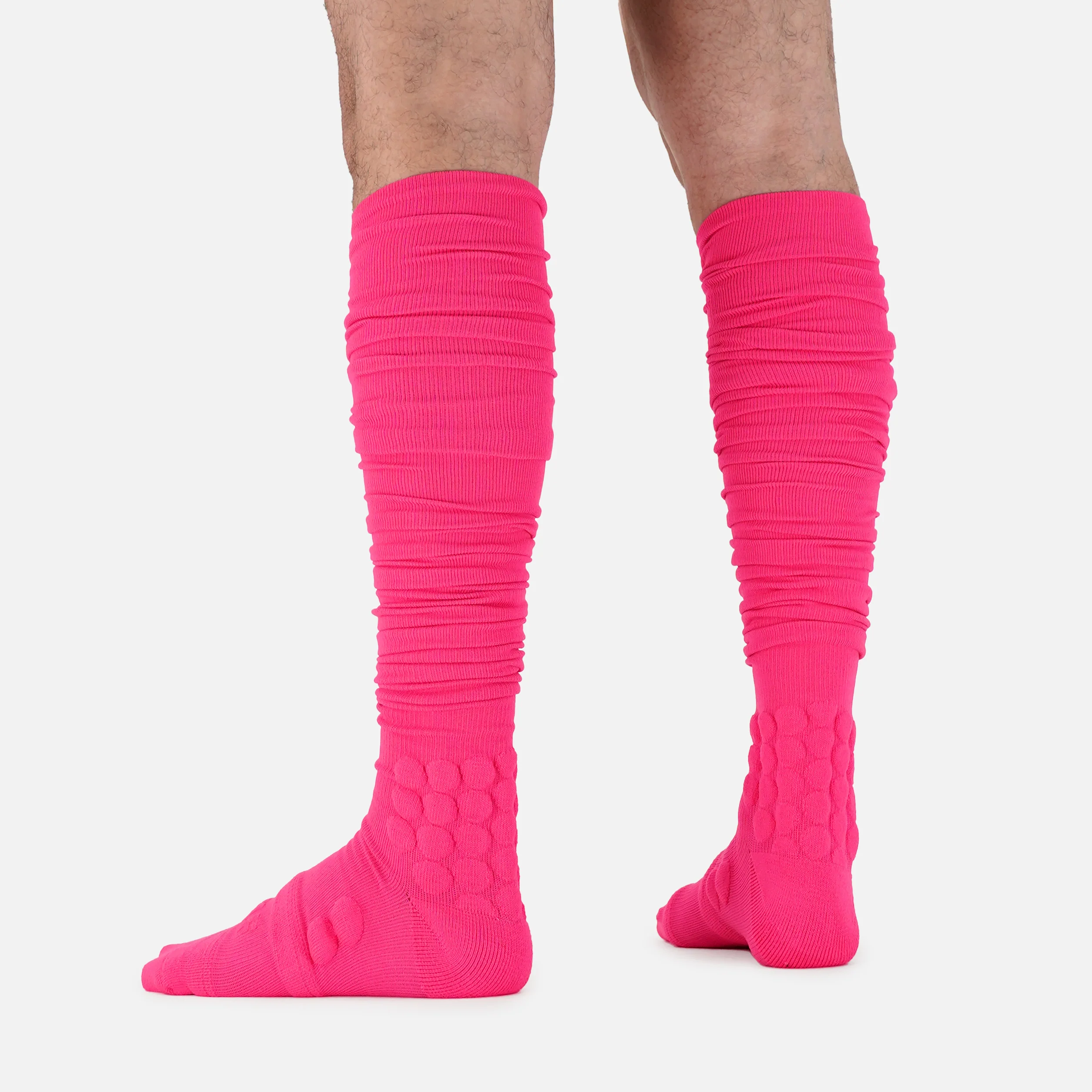 Hue Pink Football Padded Long Socks - Image 4