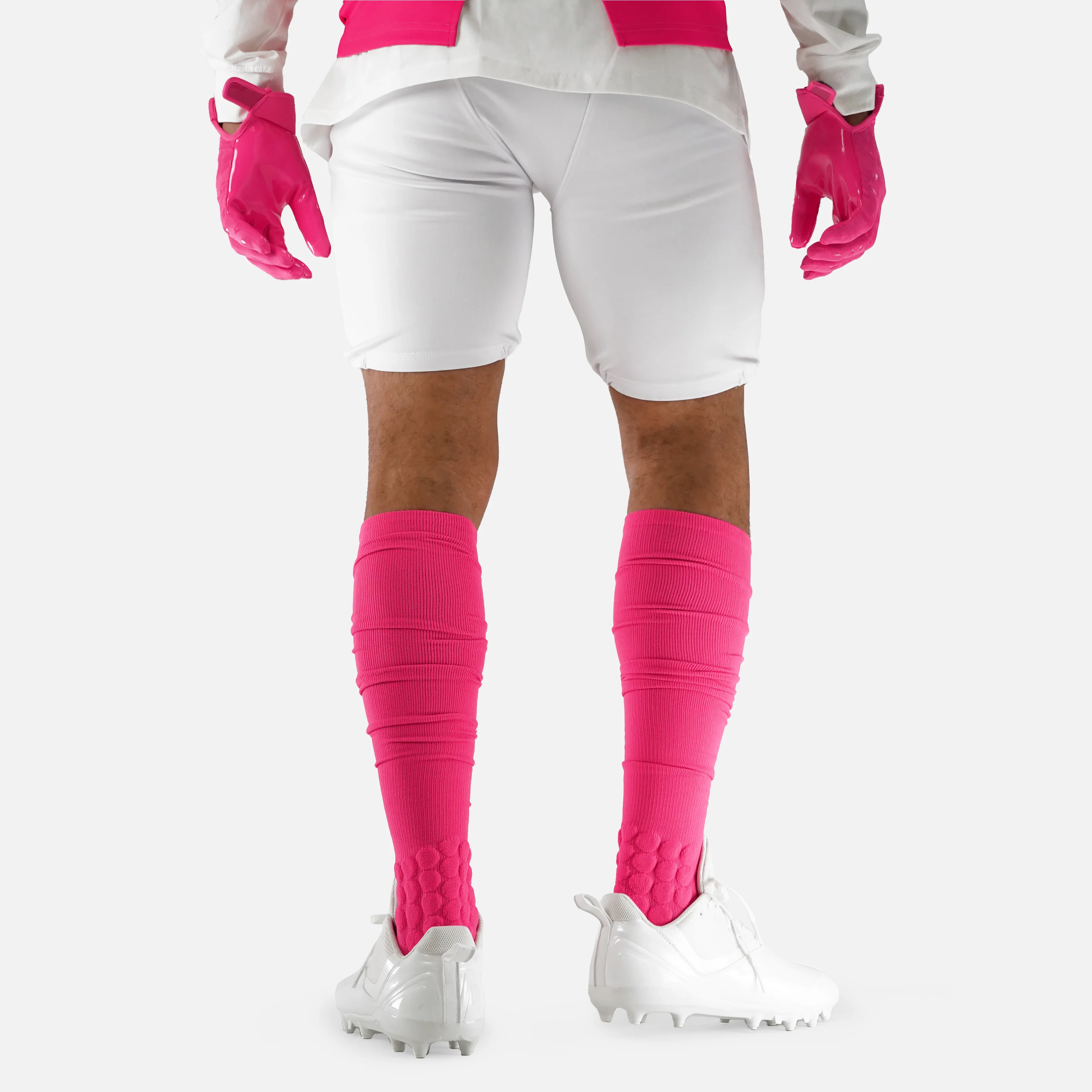 Hue Pink Football Padded Long Socks - Image 6